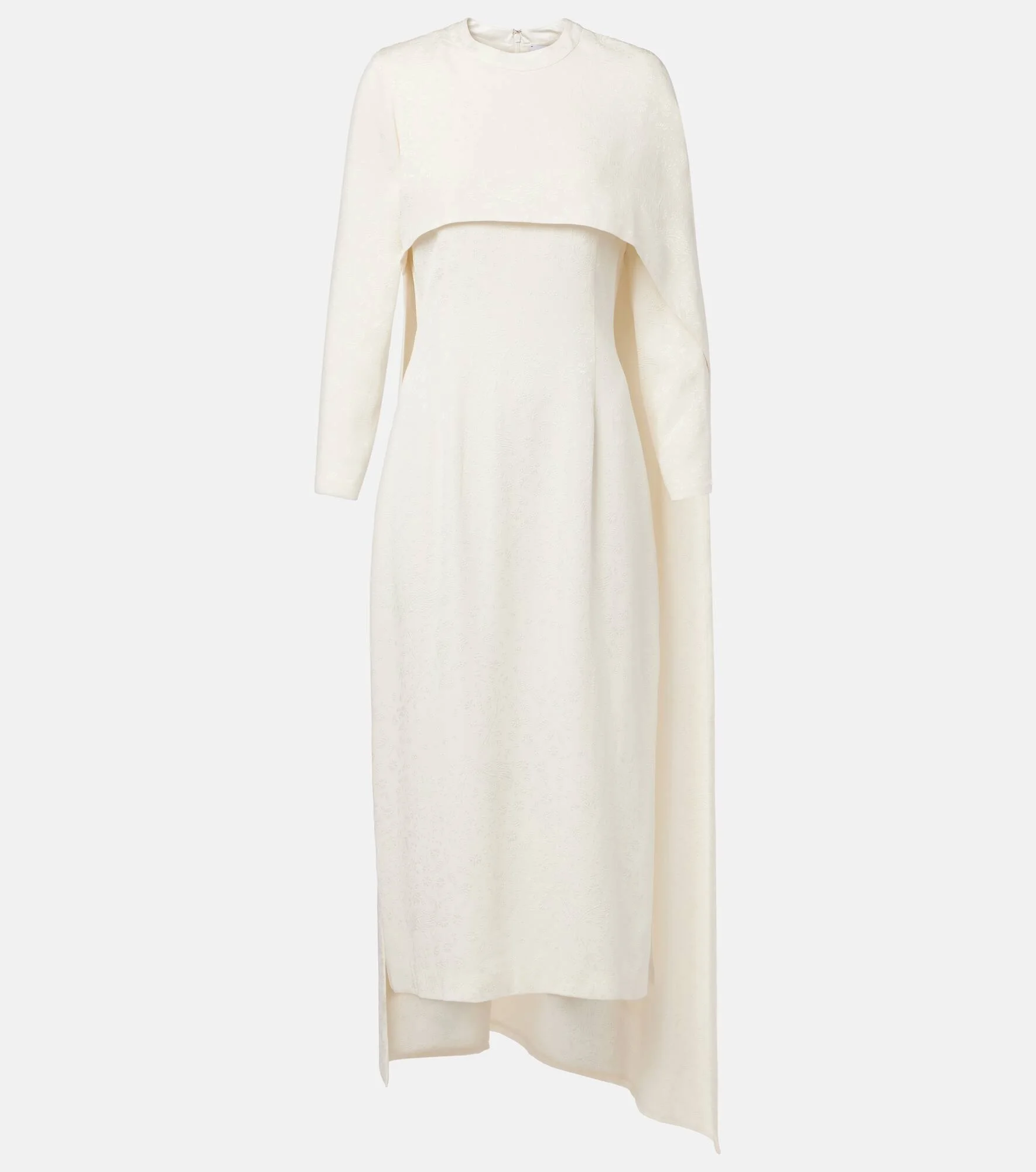 Felice caped jacquard midi dress - 1