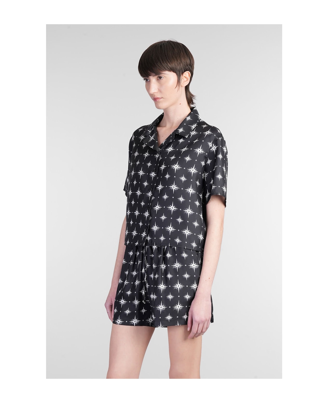 Shirt In Black Silk - 4