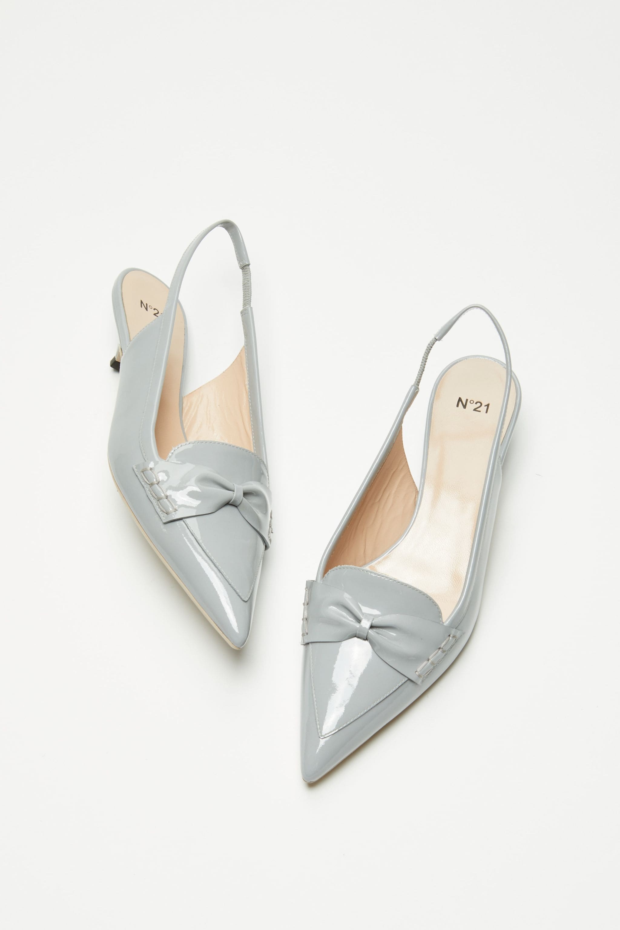 BOW-EMBLLISHED SLINGBACK PUMPS - 5