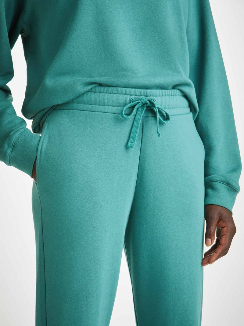 Women's Sweatpants Quinn Cotton Modal Stretch Teal 5