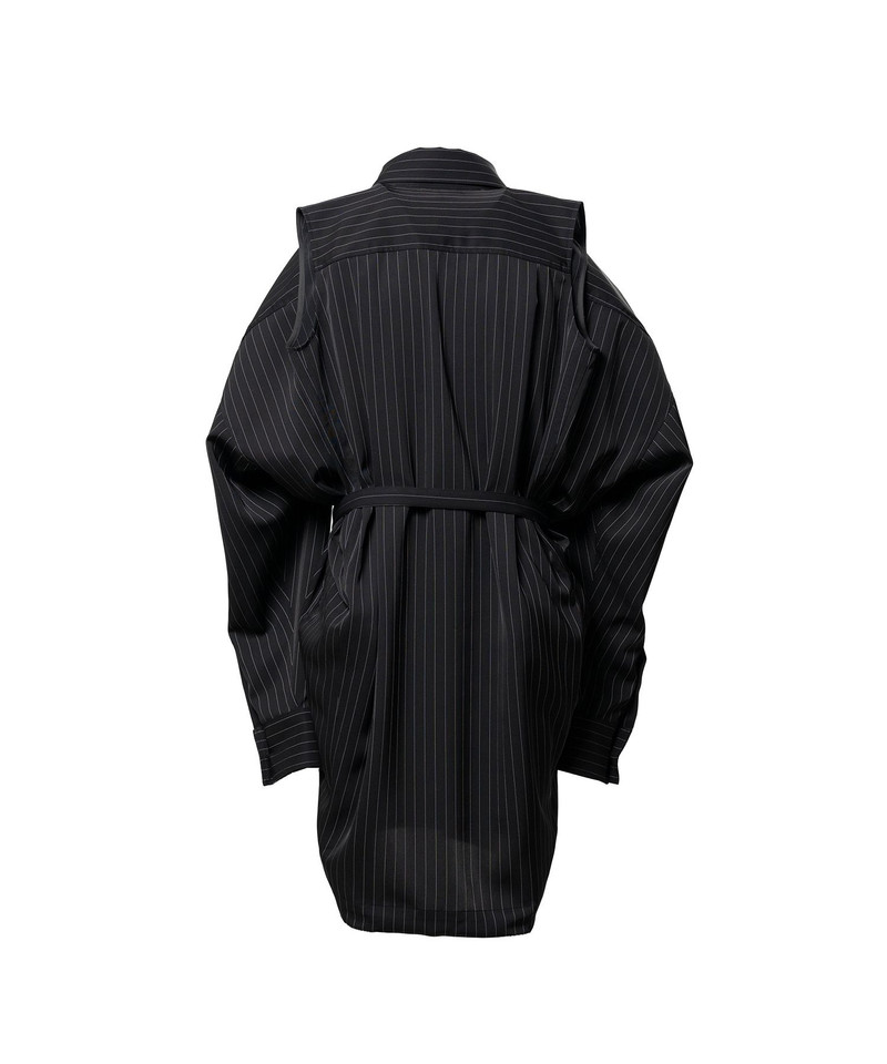 Vest Combined Stripe Shirt Dress 22