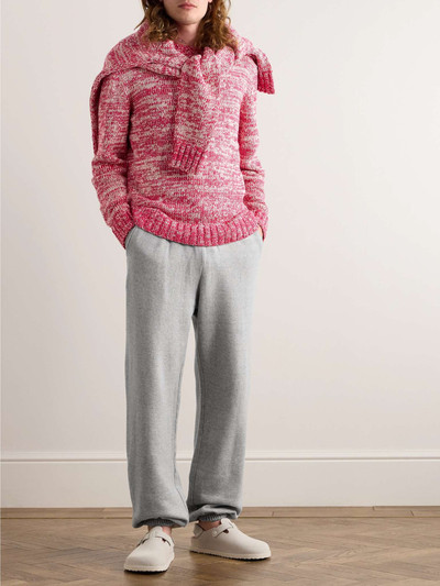 The Elder Statesman Straight-Leg Cotton and Cashmere-Blend Jersey Sweatpants outlook