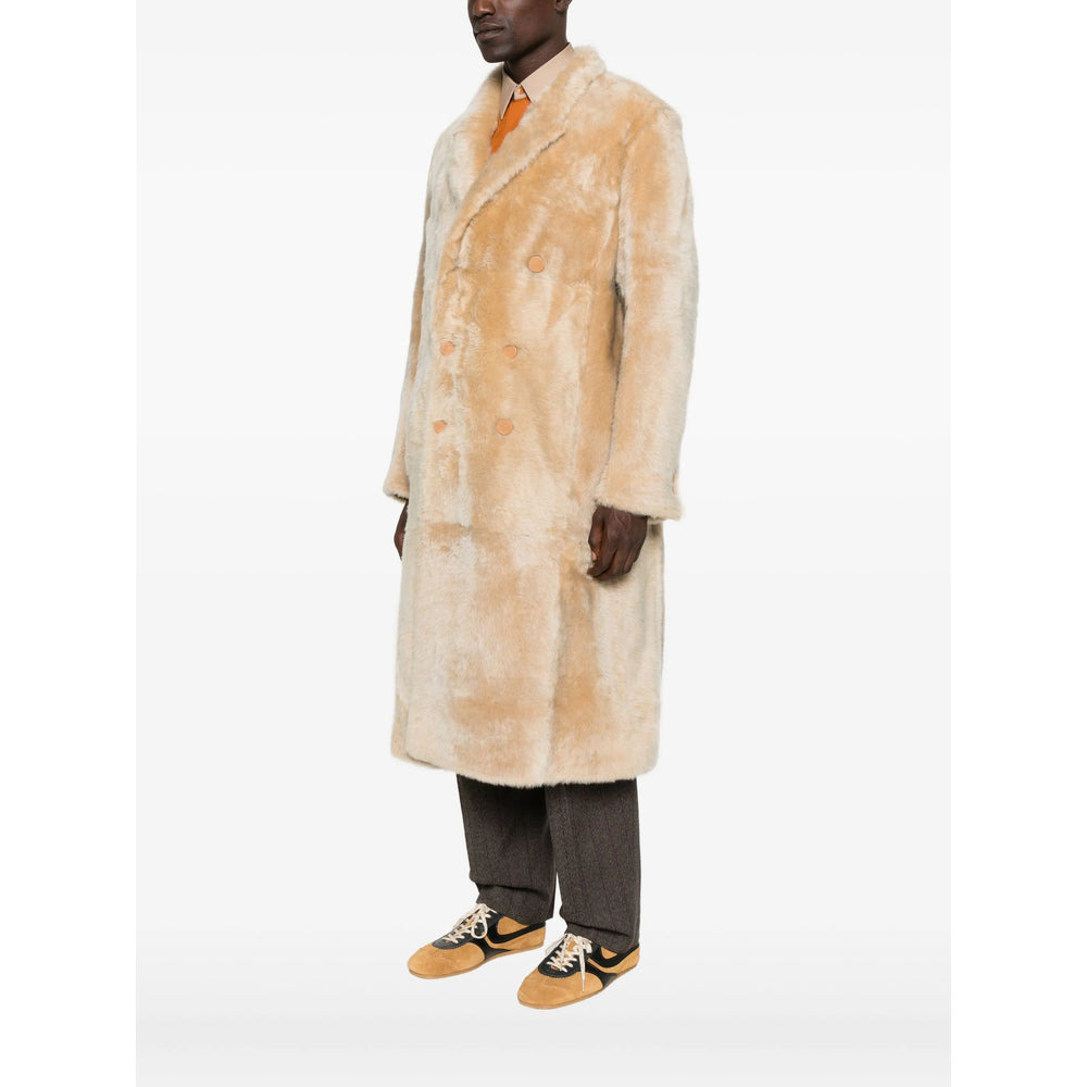 Fendi Neutrals Coats - Double Breasted Coats Men - 3