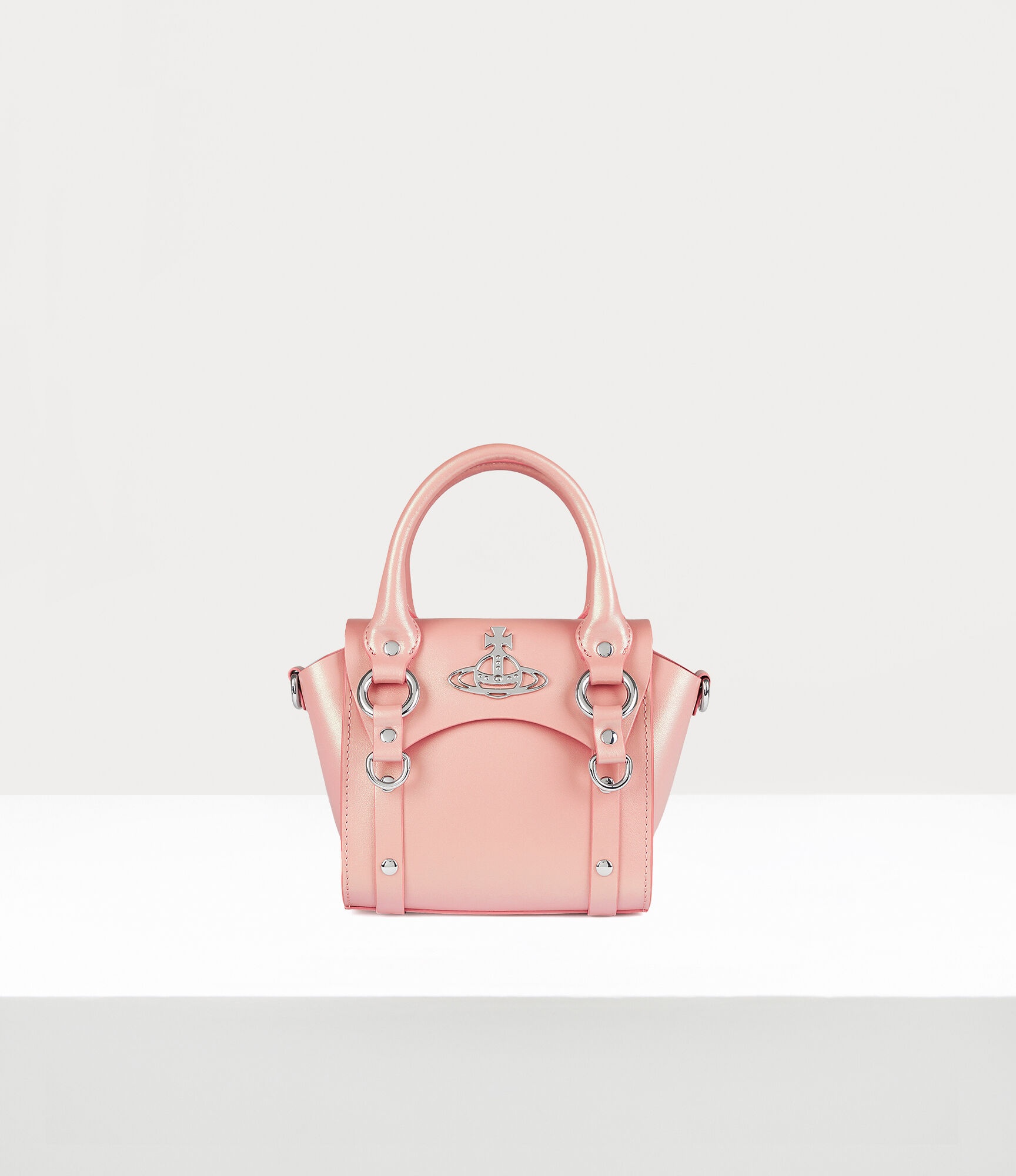 【Vivienne Westwood】上品モード ピンクスモールベティバッグ Vivienne Westwood BETTY Croco Womens pink Mini Shoulder Bag