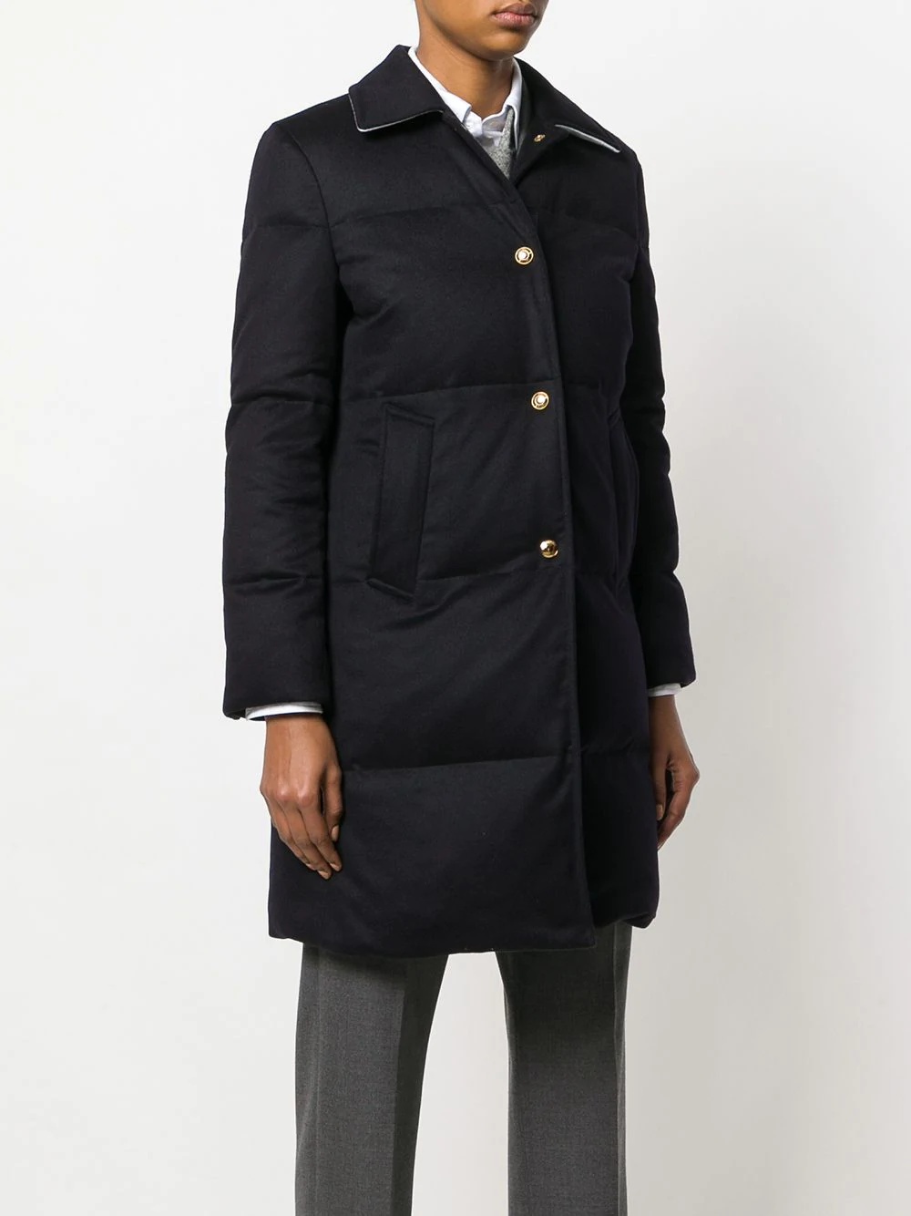 Down-filled Jacket-weight Cashmere Overcoat - 3