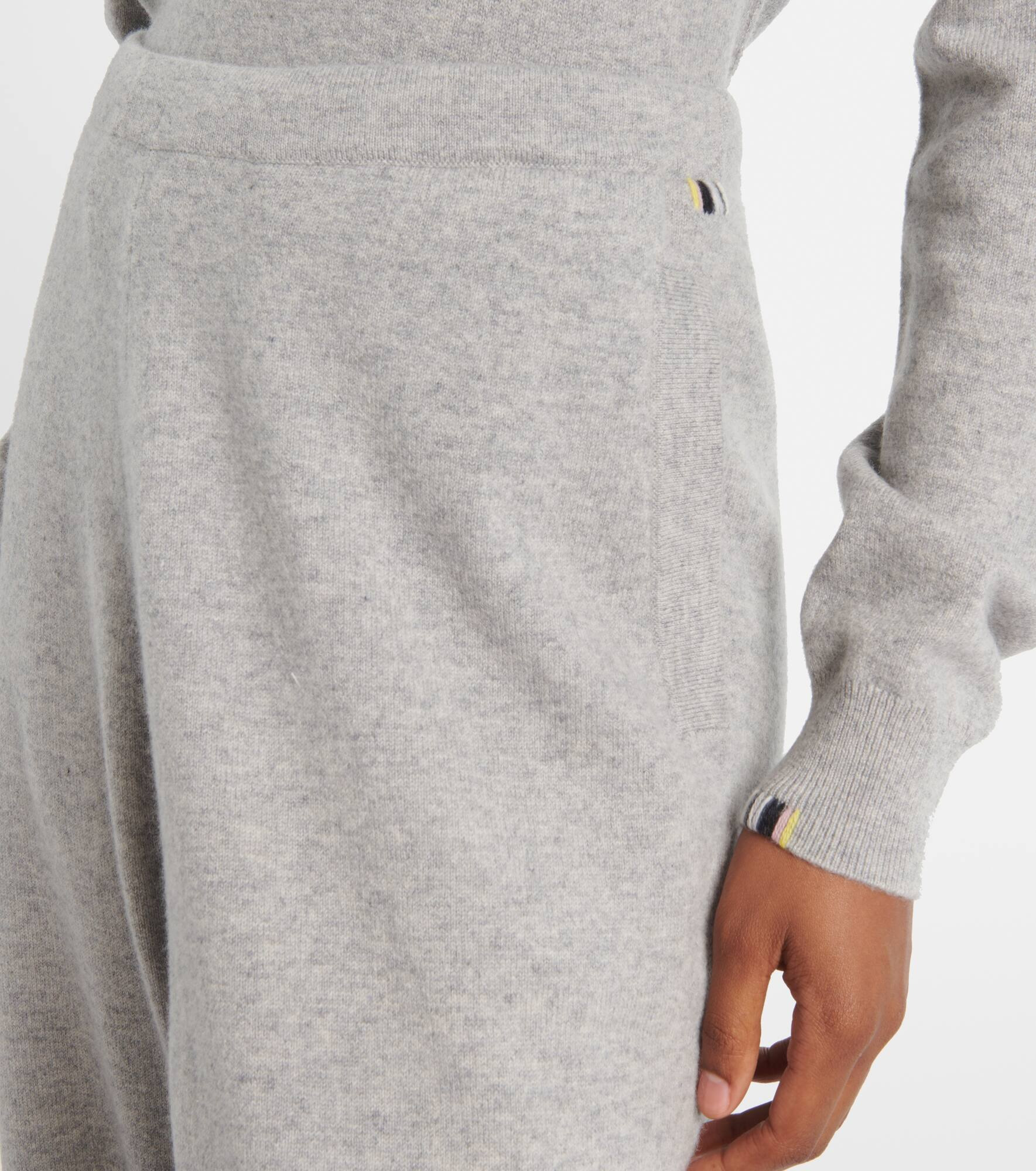 Rush cashmere-blend straight pants - 4