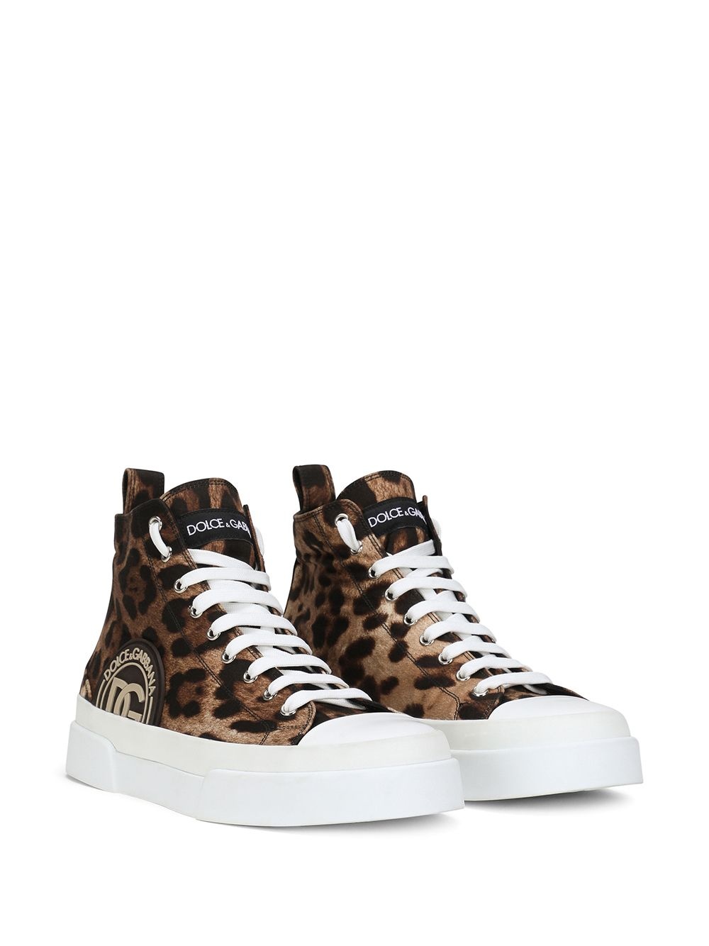 Portofino high-top leopard print sneakers - 2