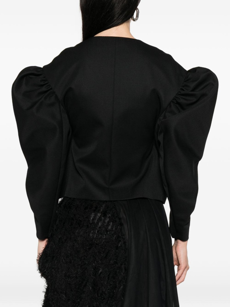 puffed-sleeve tie jacket 4