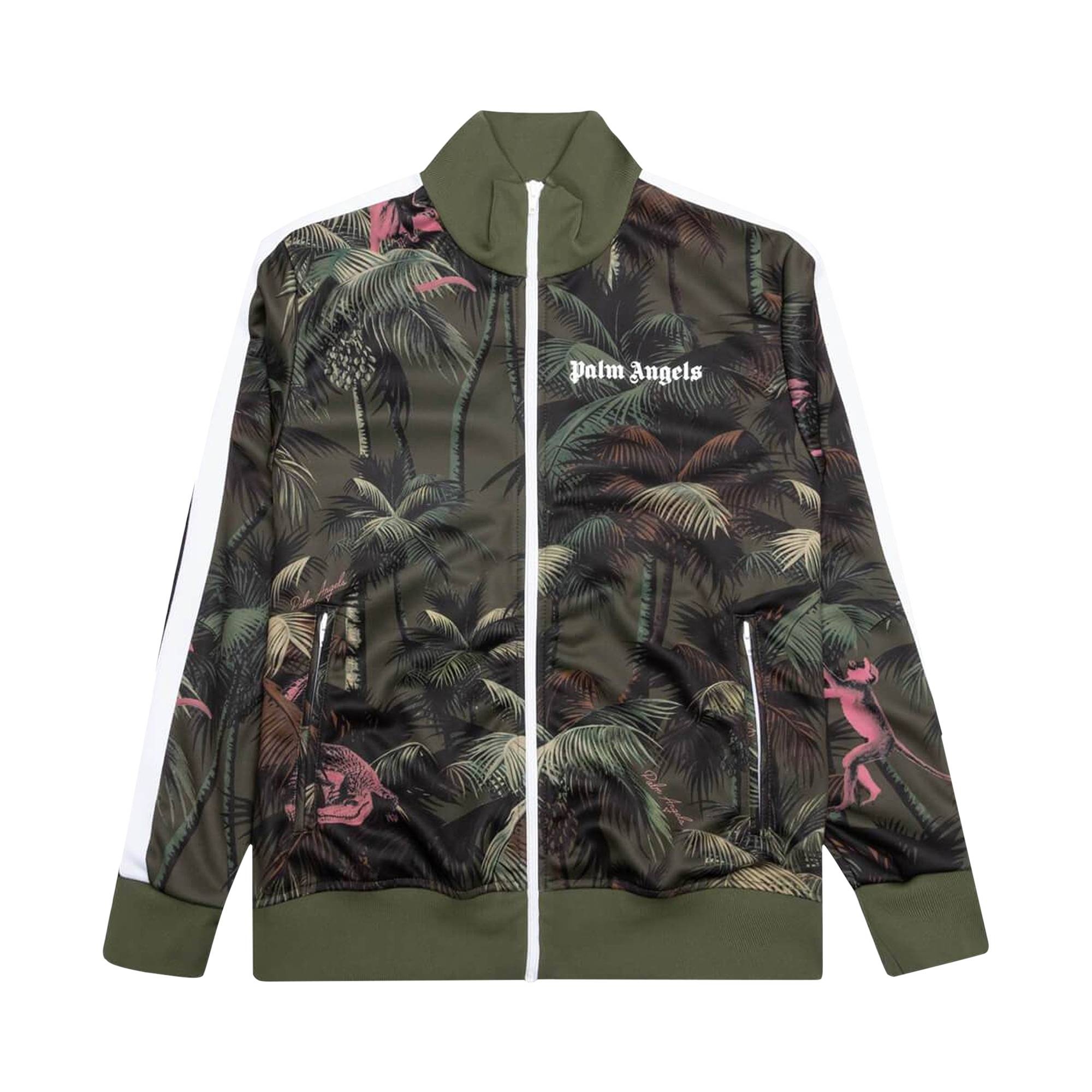 Palm Angels Jungle Classic Track Jacket 'Green' - 1