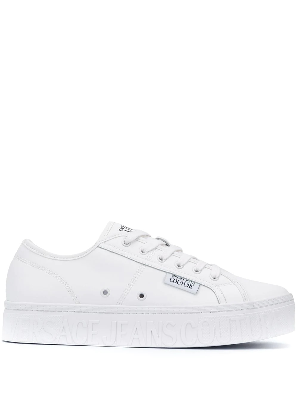 low-top lace-up sneakers - 1