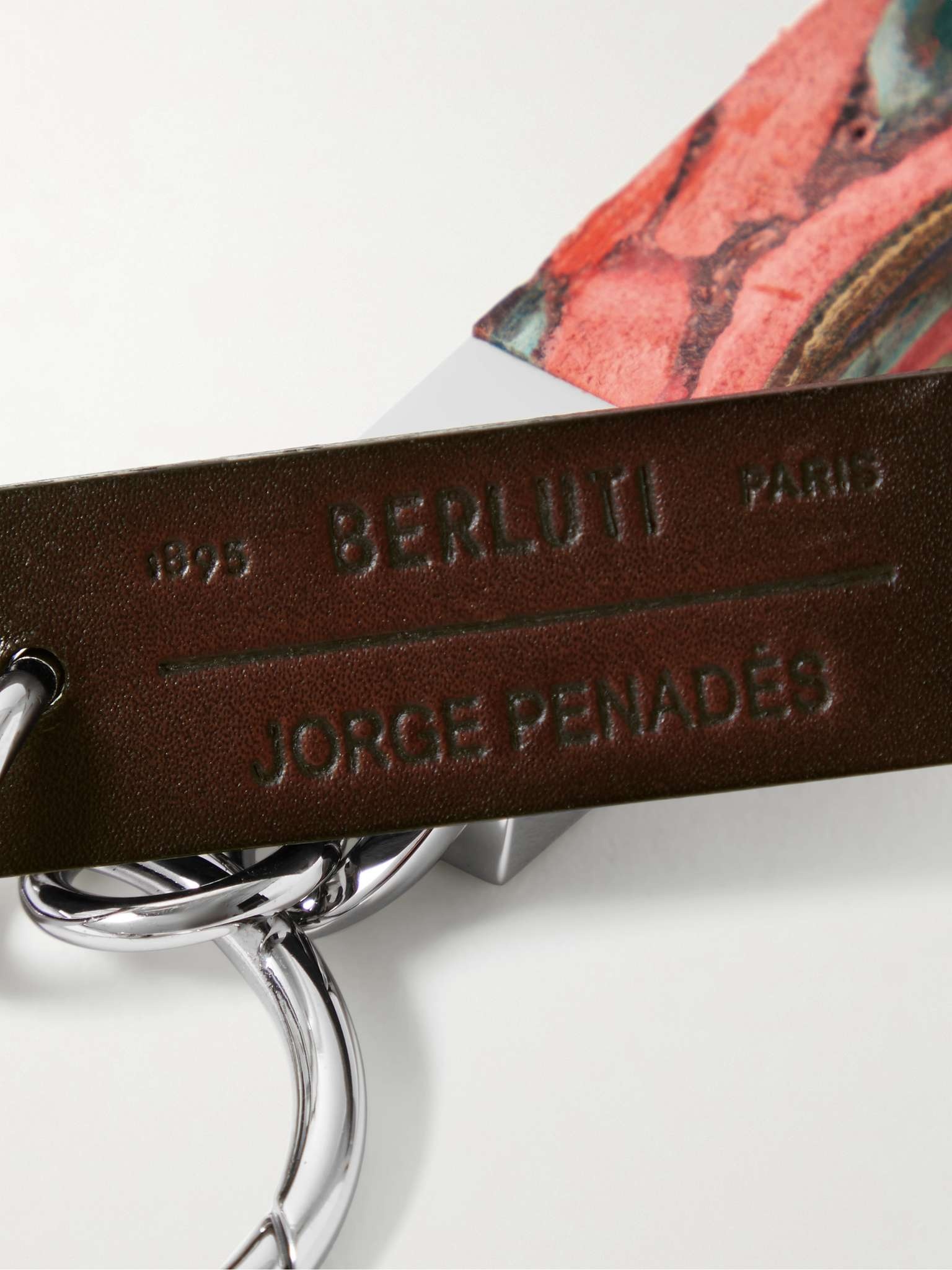 + Jorge Penadés Silver-Tone and Recycled Leather Key Fob - 2