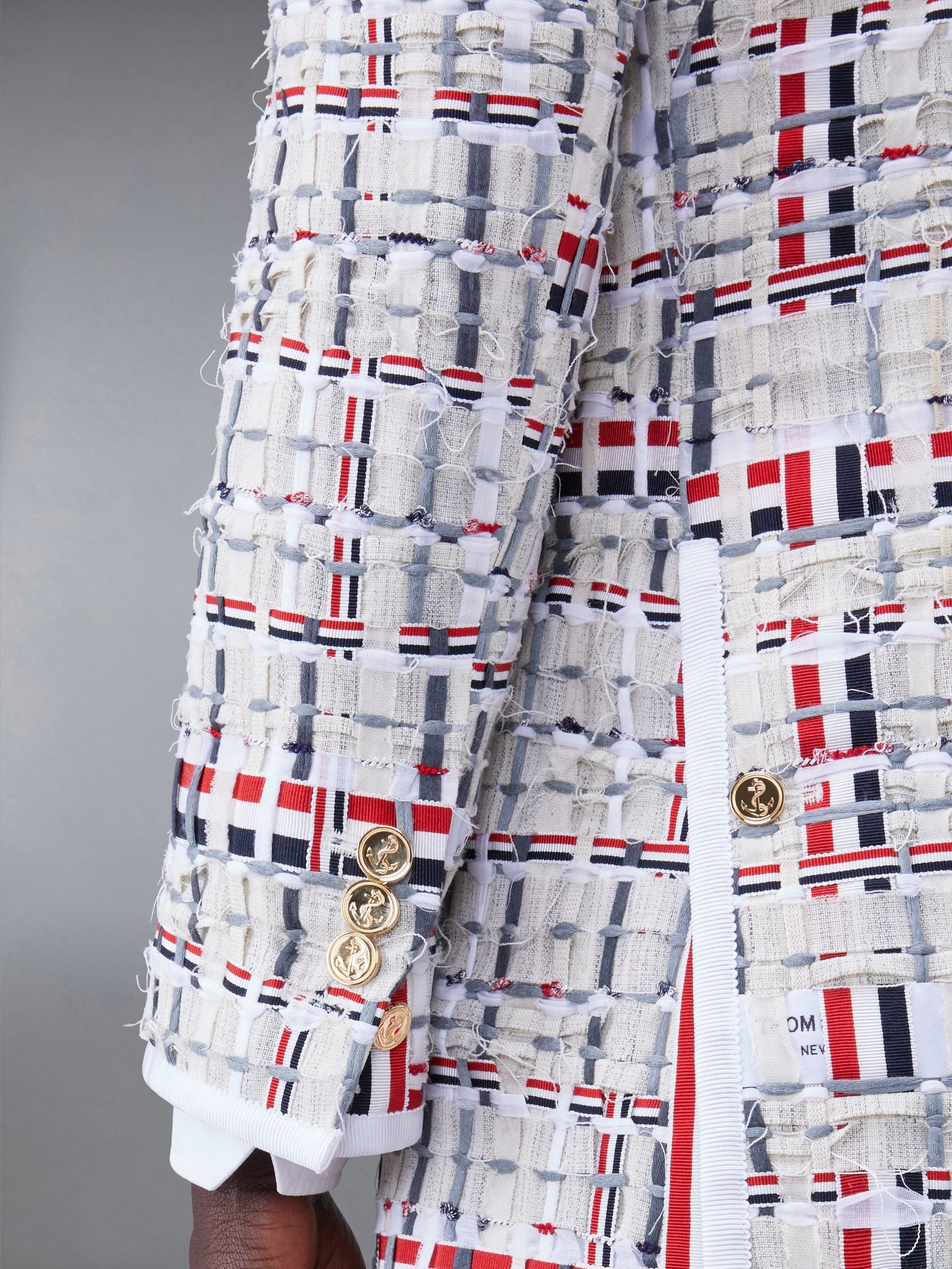 Deconstructed Tweed Slim Fit Sport Coat - 4