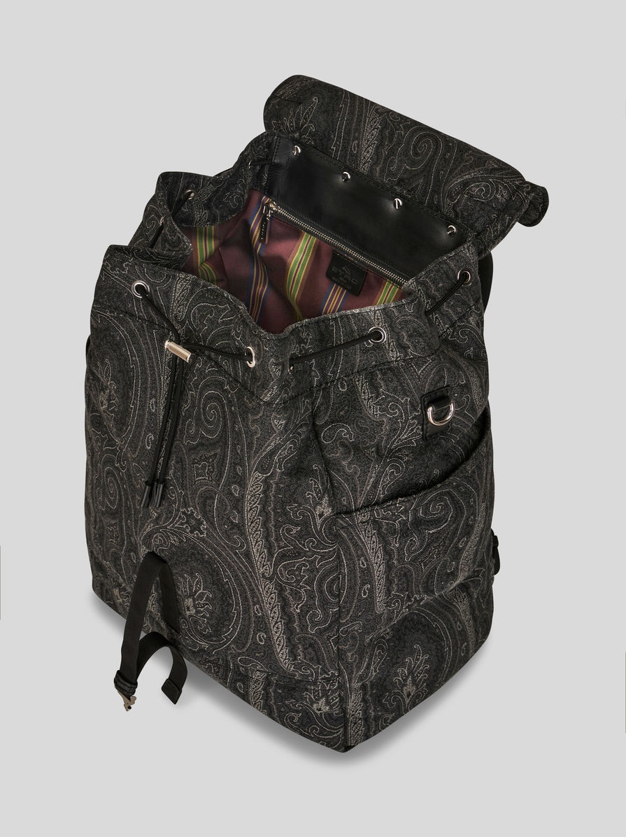 PAISLEY BACKPACK WITH ETRO LOGO AND PEGASO - 4
