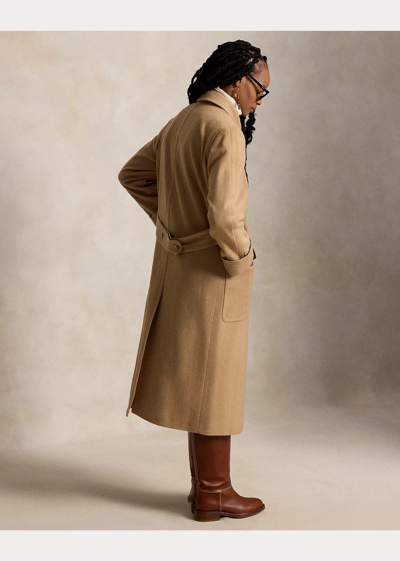 Camel-Hair Long Polo Coat 4