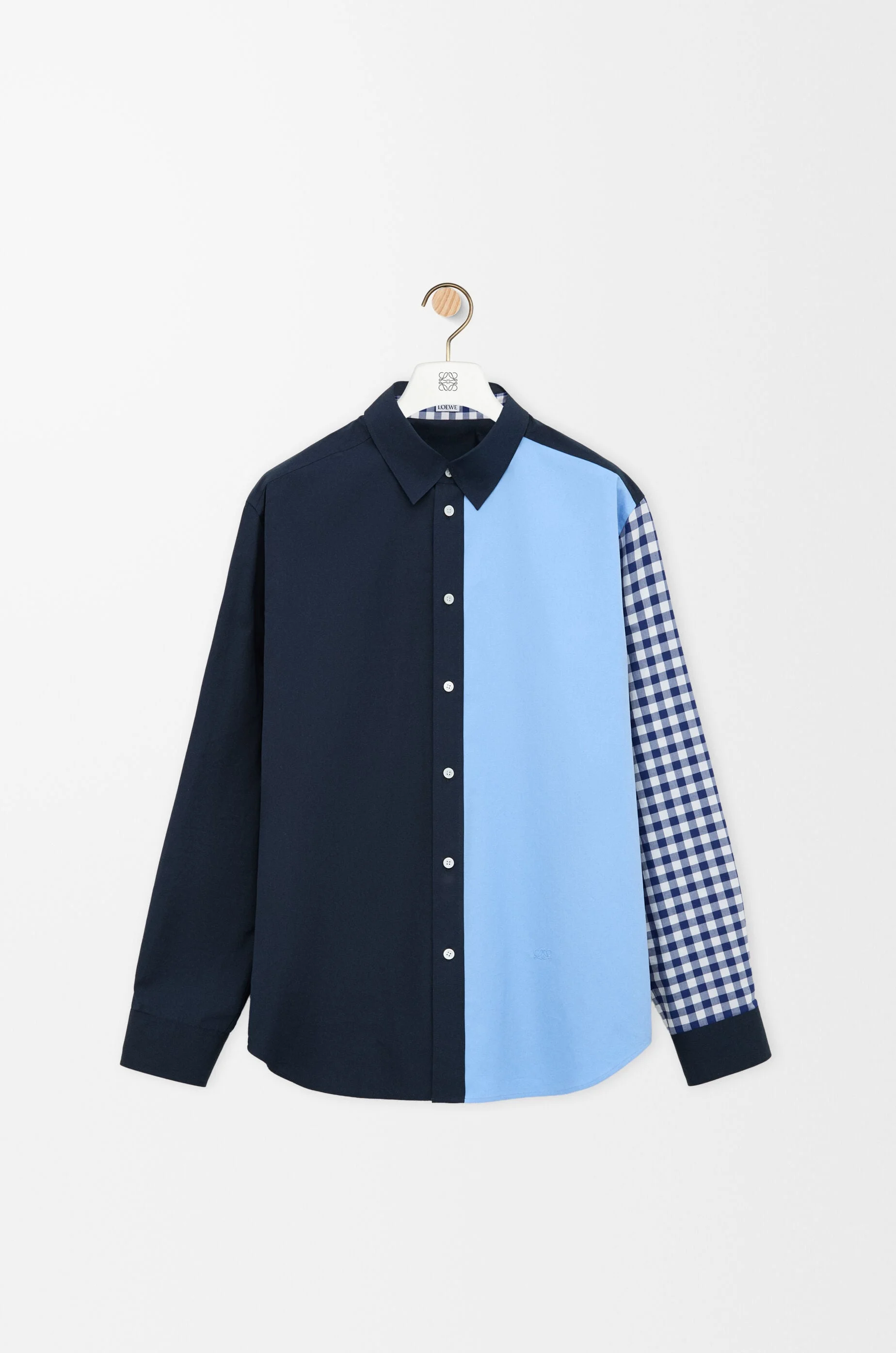 Shirt in cotton twill and poplin - 1