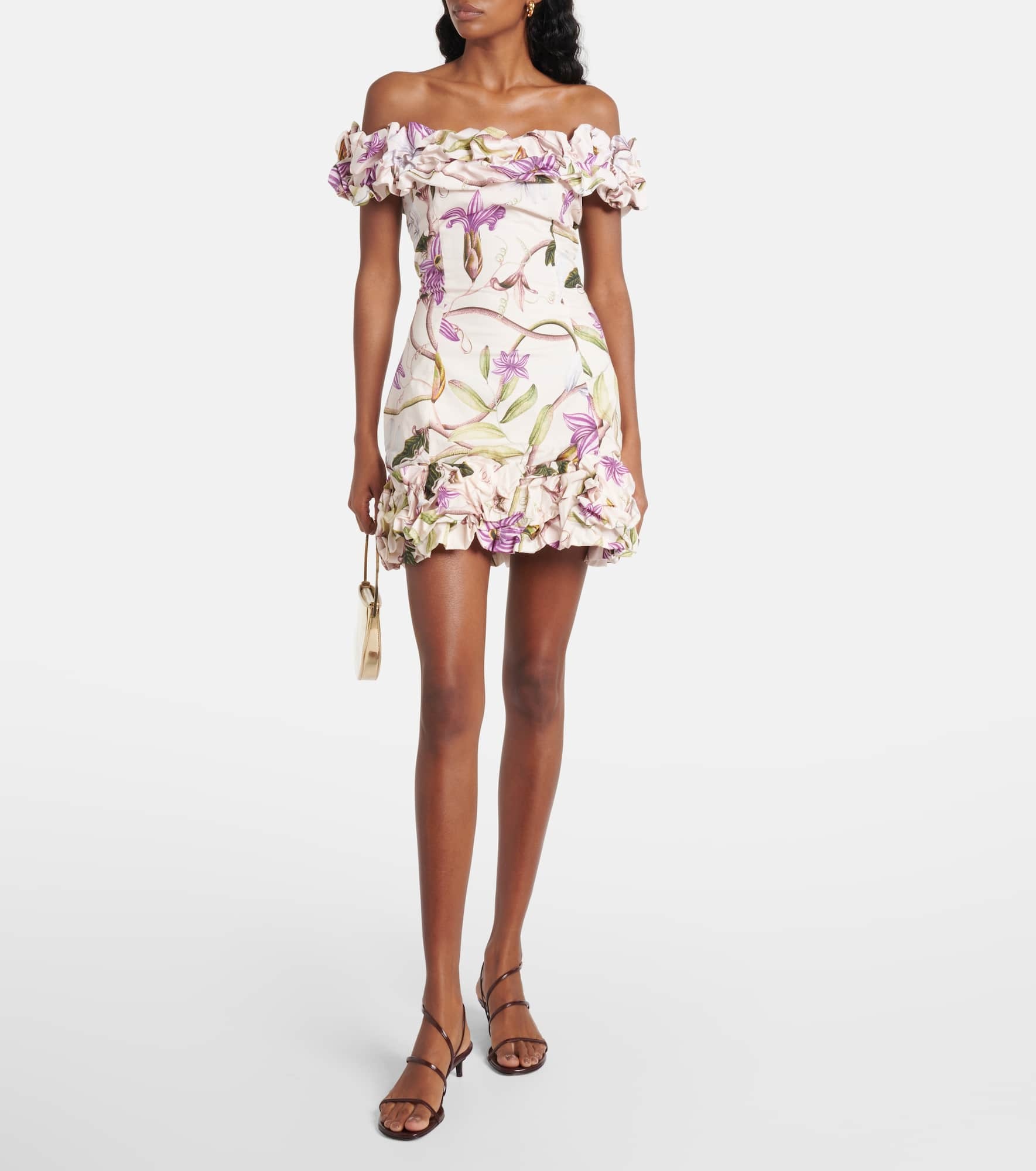 Jardin Mutisia floral cotton minidress - 2
