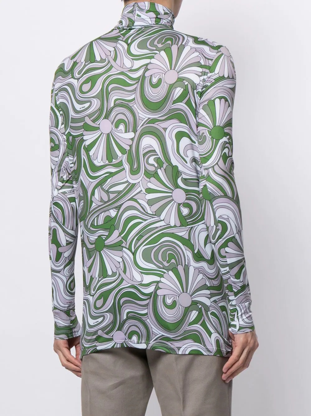 abstract-pattern long-sleeve top - 4