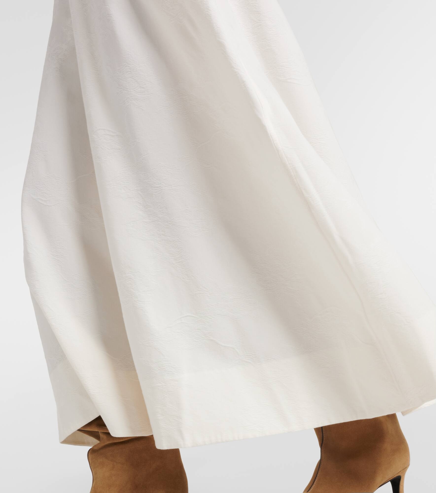 Cotton-blend maxi dress - 6