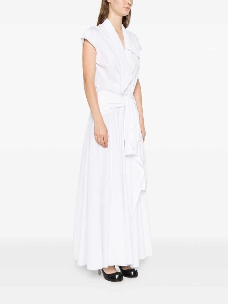 bow drape wrap dress 3