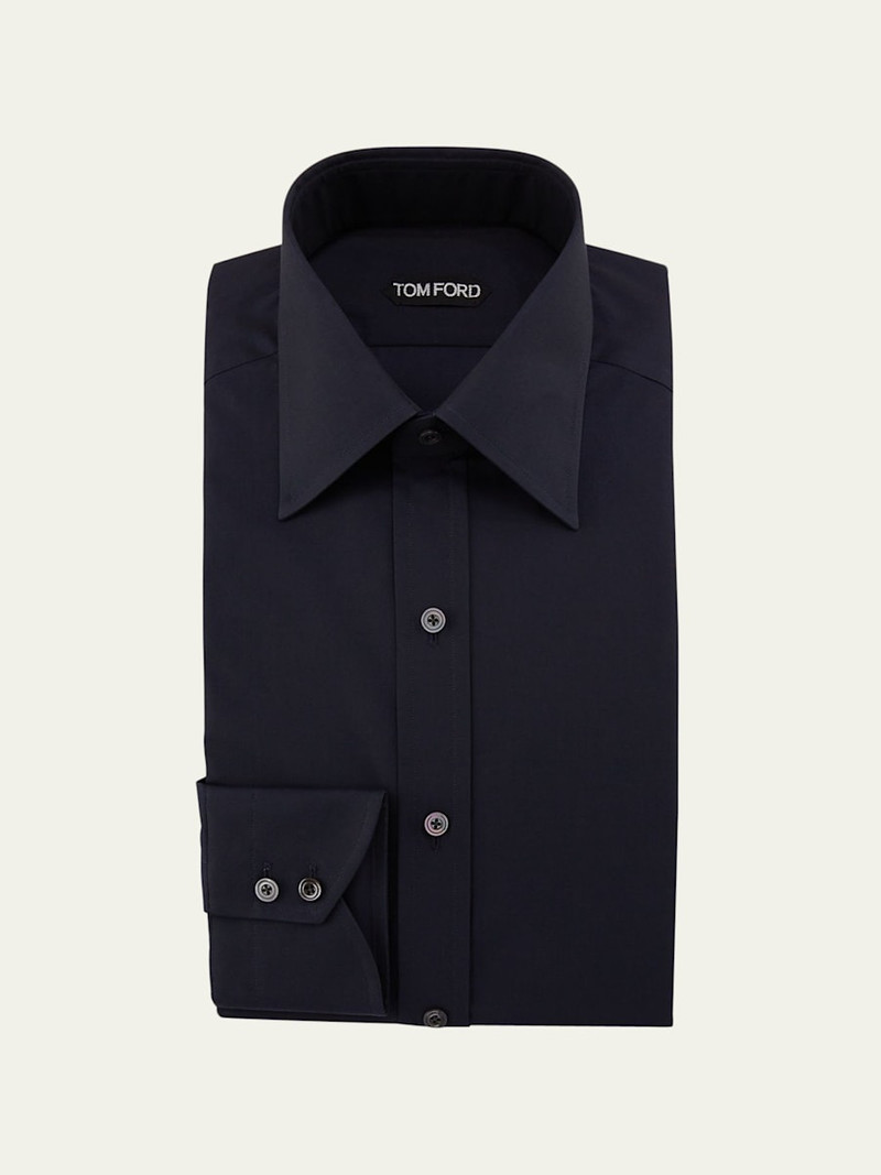TOM FORD Men's Solid Dress Shirt outlook