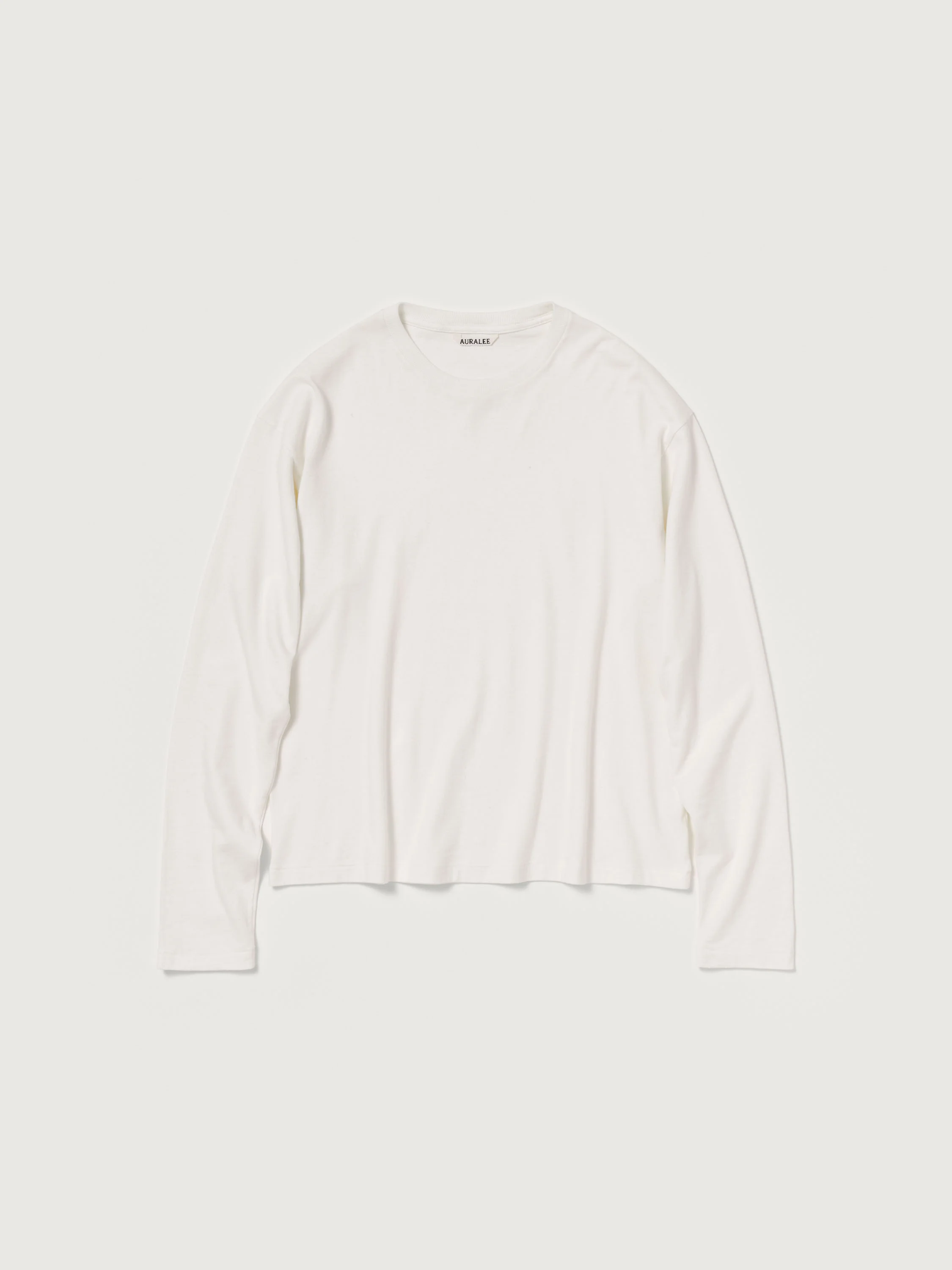 BRUSHED ORGANIC COTTON JERSEY L/S TEE - 1