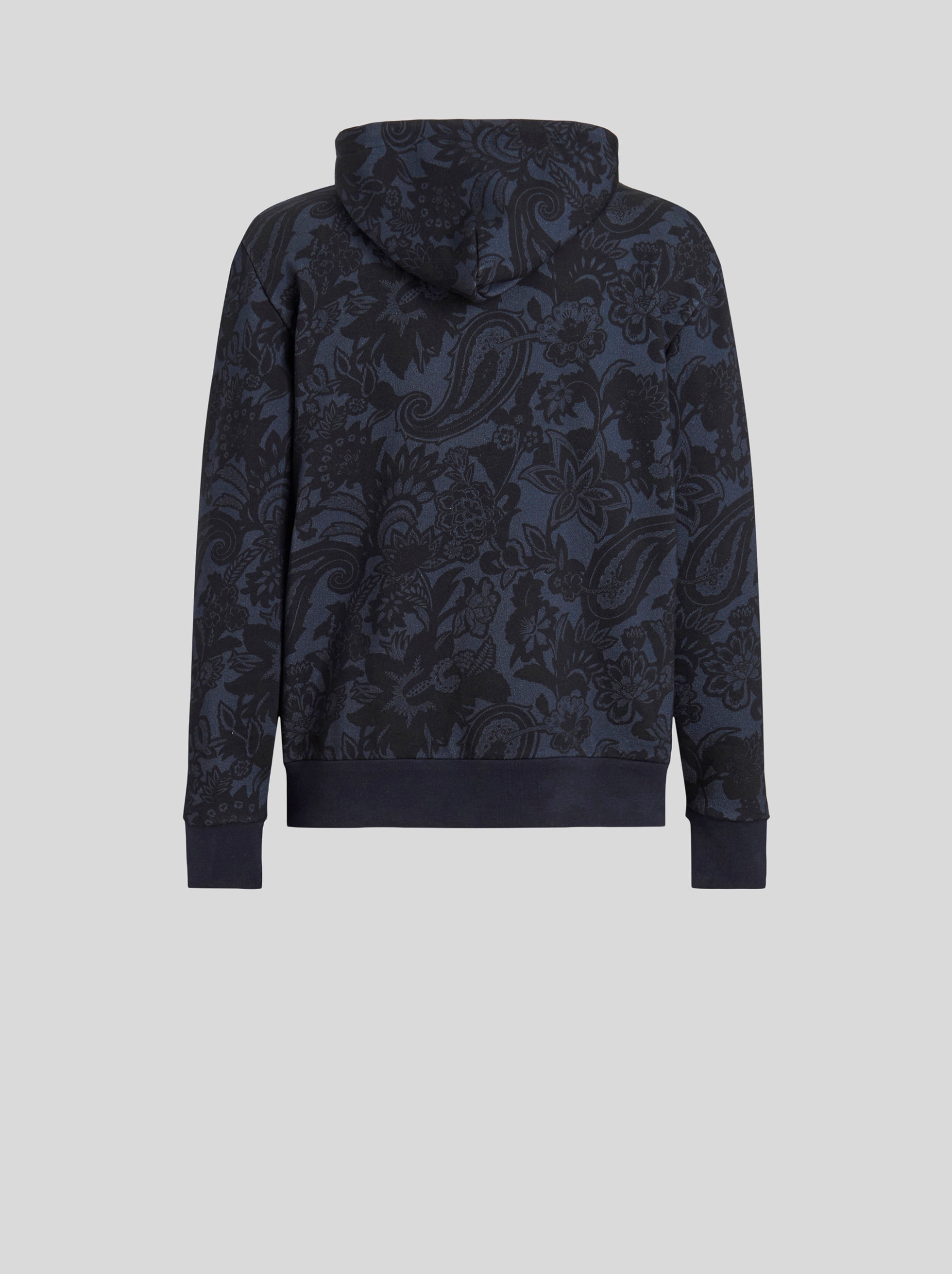 PAISLEY PRINT HOODED SWEATSHIRT - 5