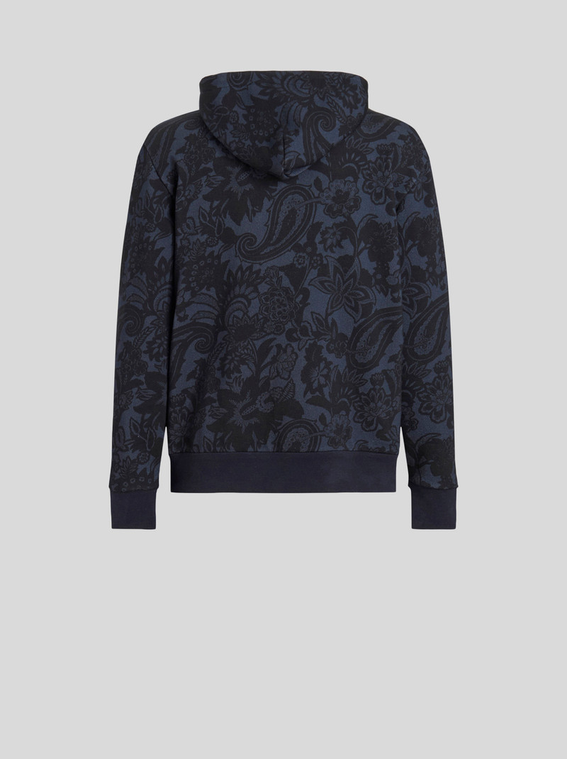 PAISLEY PRINT HOODED SWEATSHIRT 5