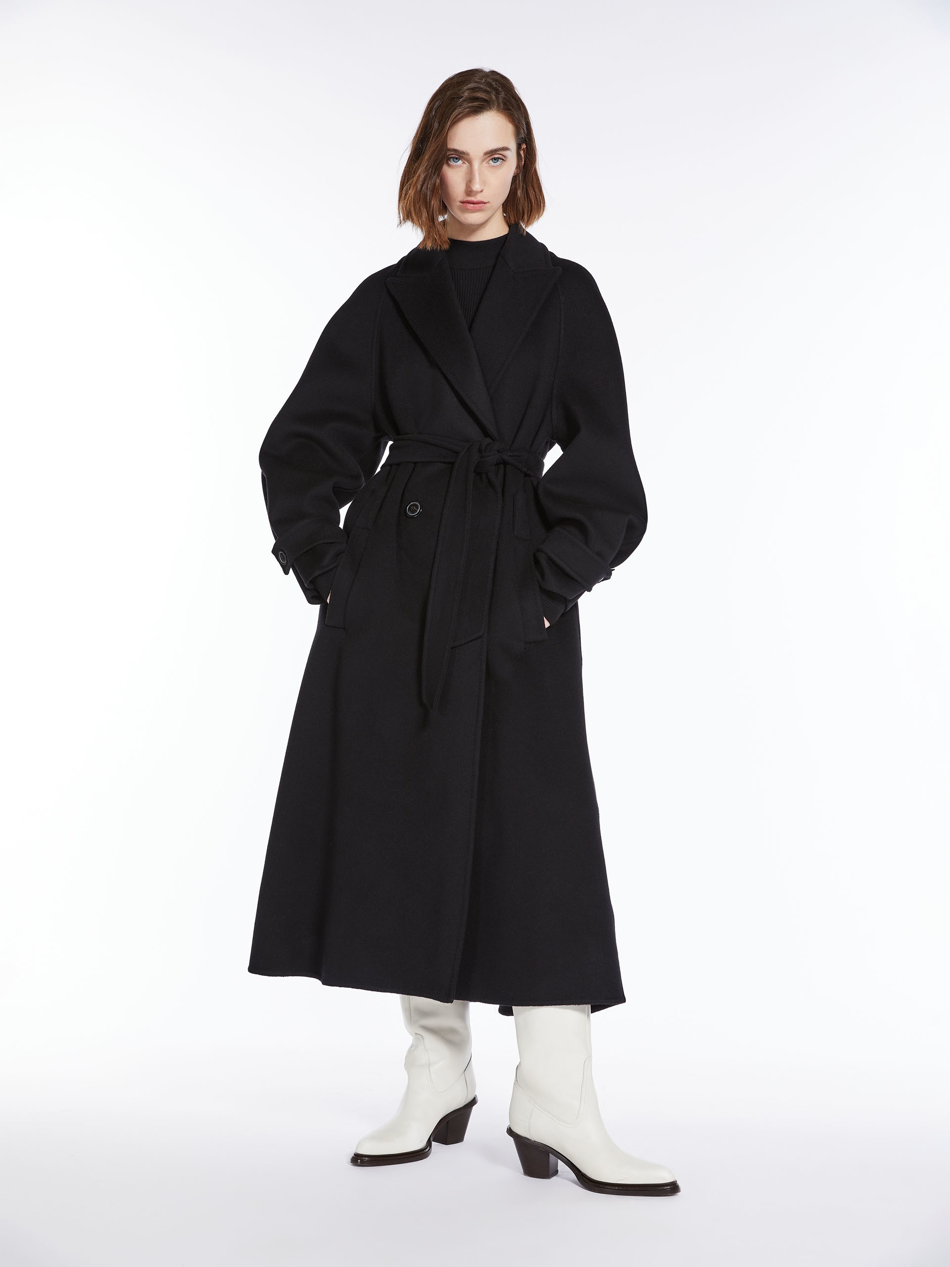 ADDA Flared cashmere coat - 6