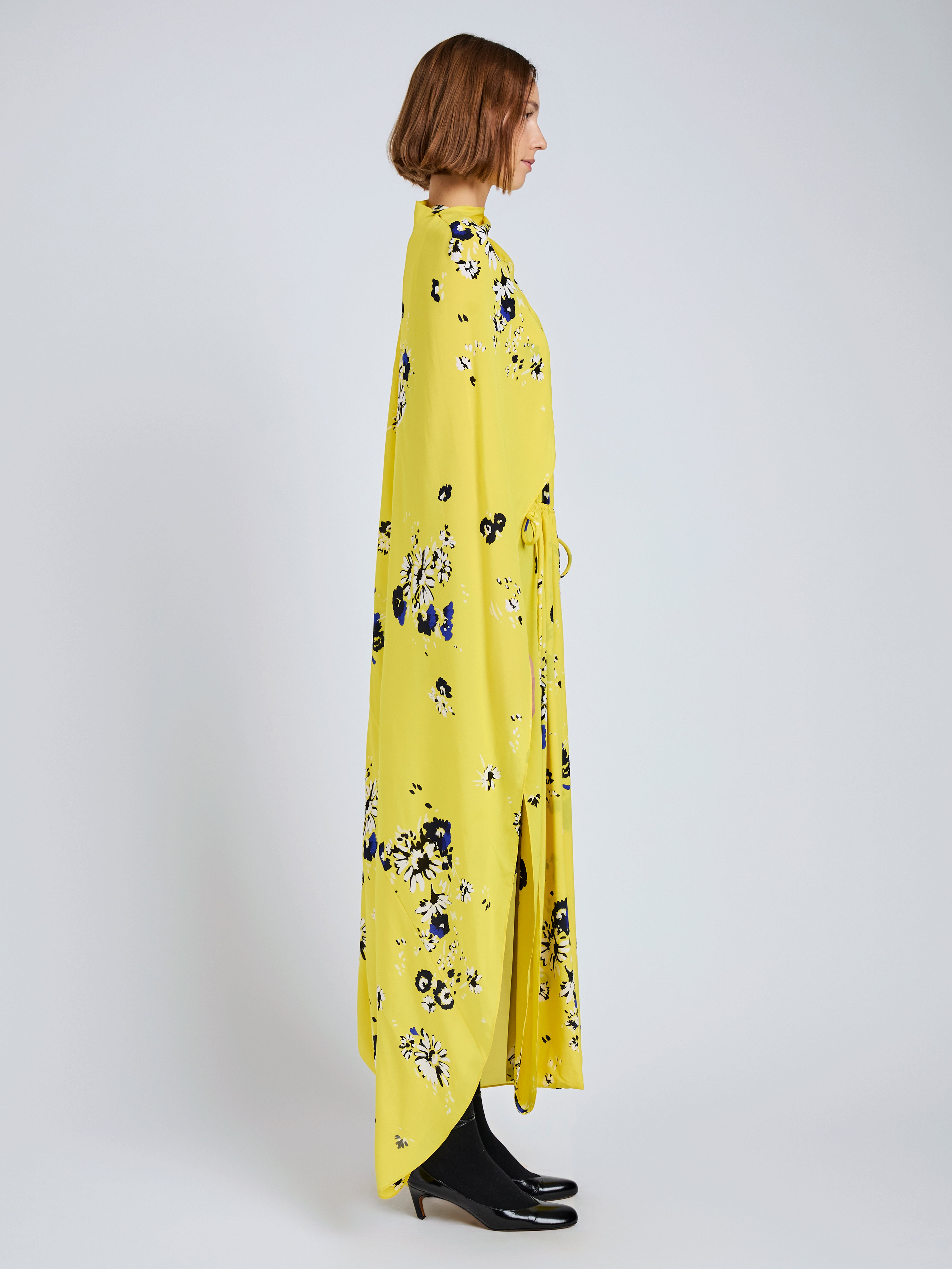 Ysabelle Dress In Printed Silk Viscose - 3
