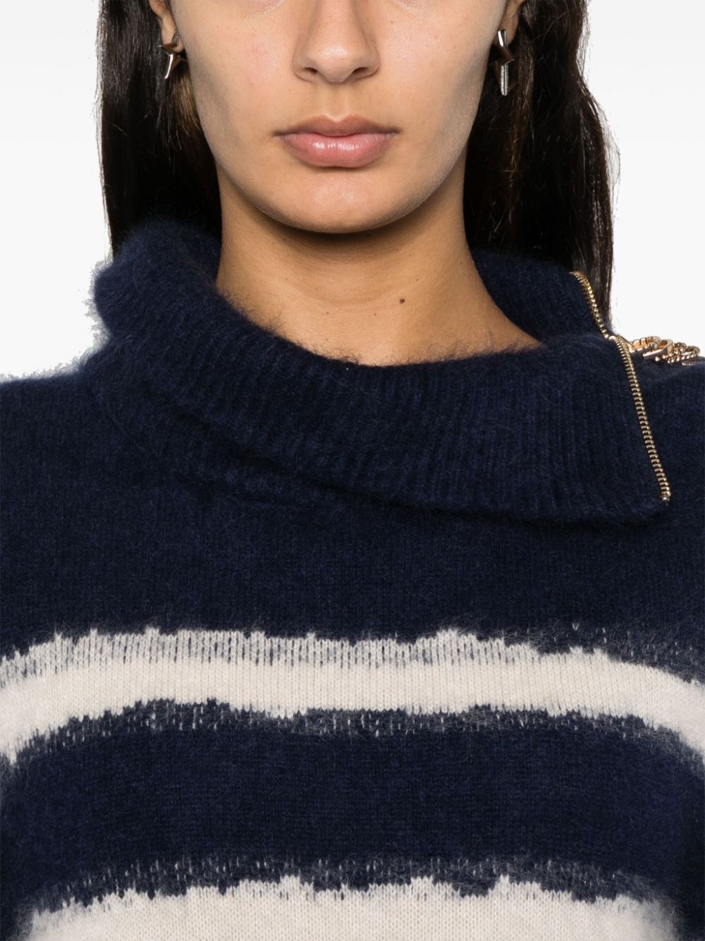 striped sweater - 5