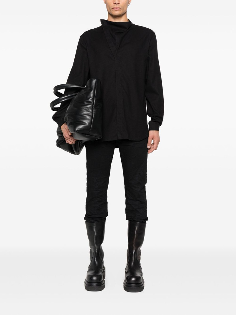 Rick Owens high-neck long-sleeve shirt outlook