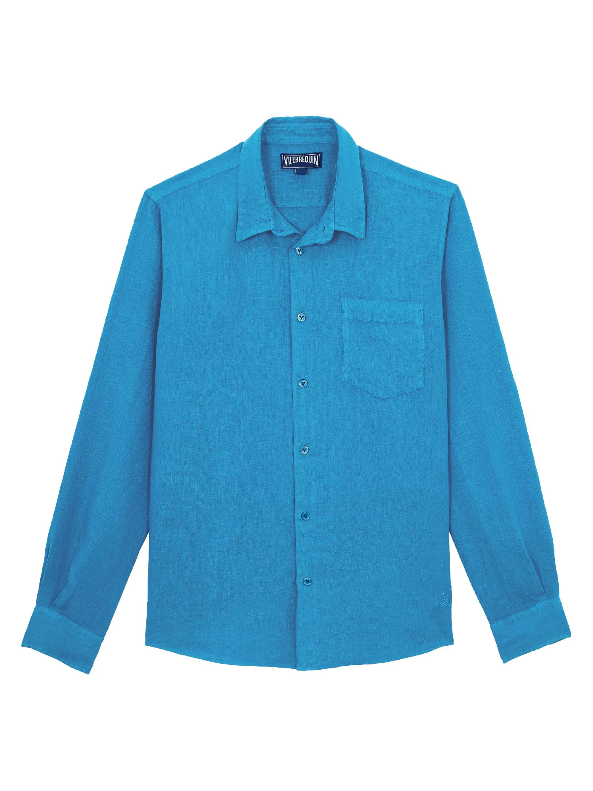 Men's Long-Sleeve Linen Shirt - Paon - 1