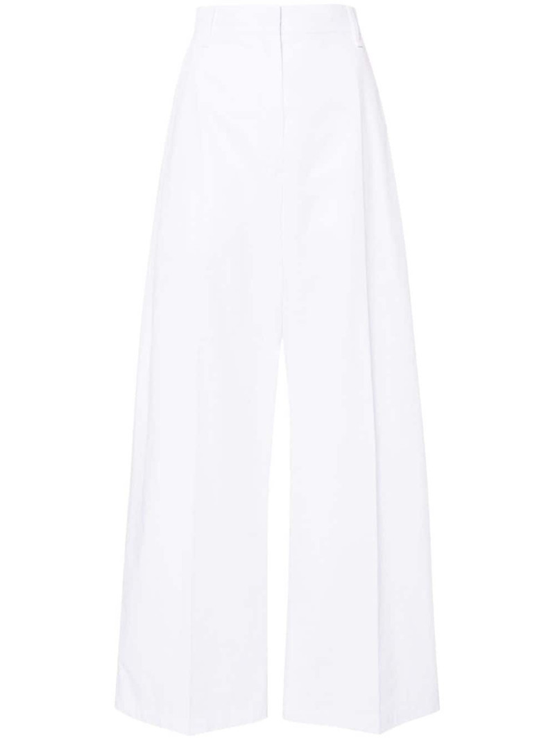 wide-leg cotton trousers 1