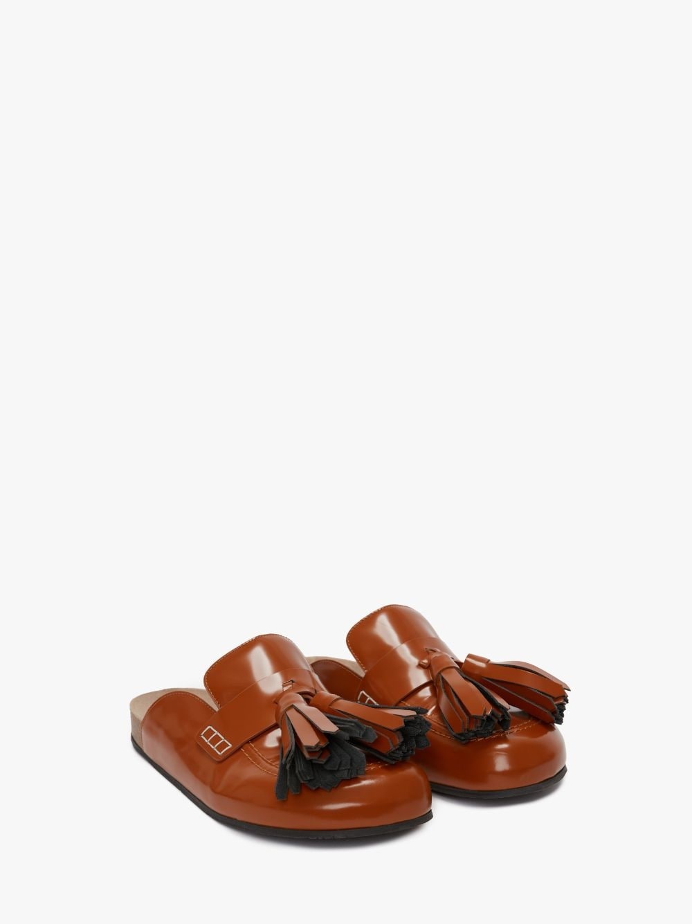 TASSEL LOAFER LEATHER MULES - 2