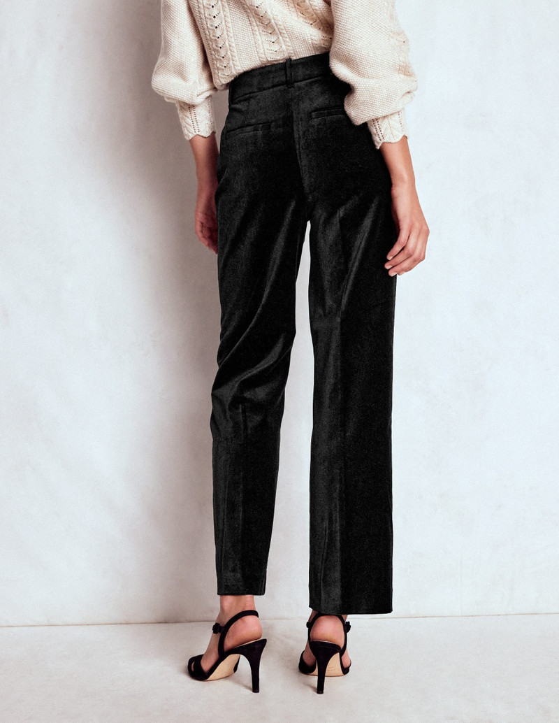 Canonbury Velvet Pants-Black 4