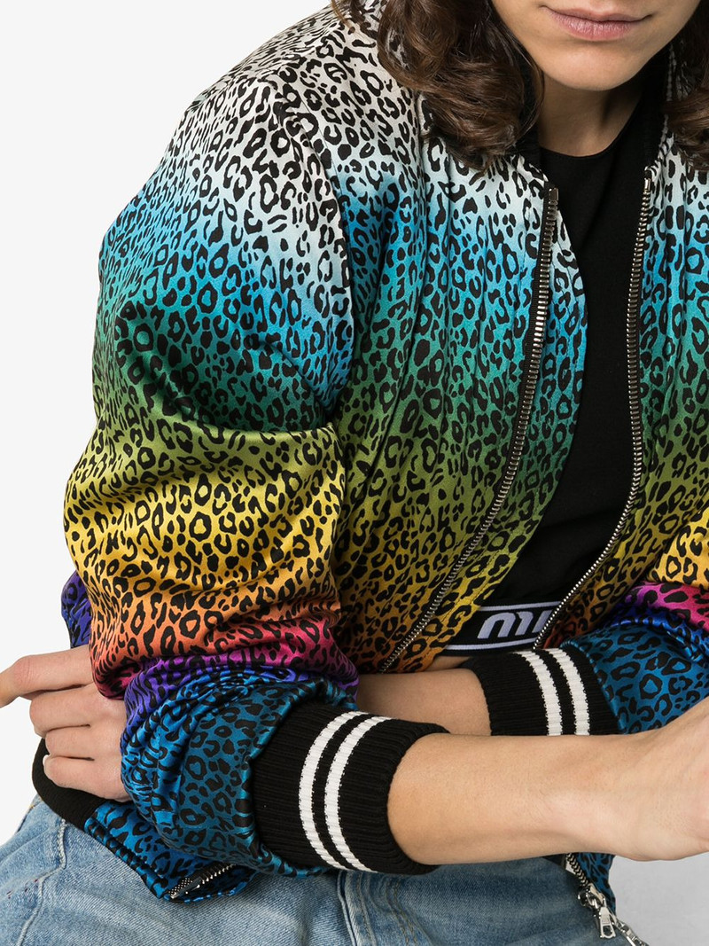 leopard rainbow bomber jacket 5