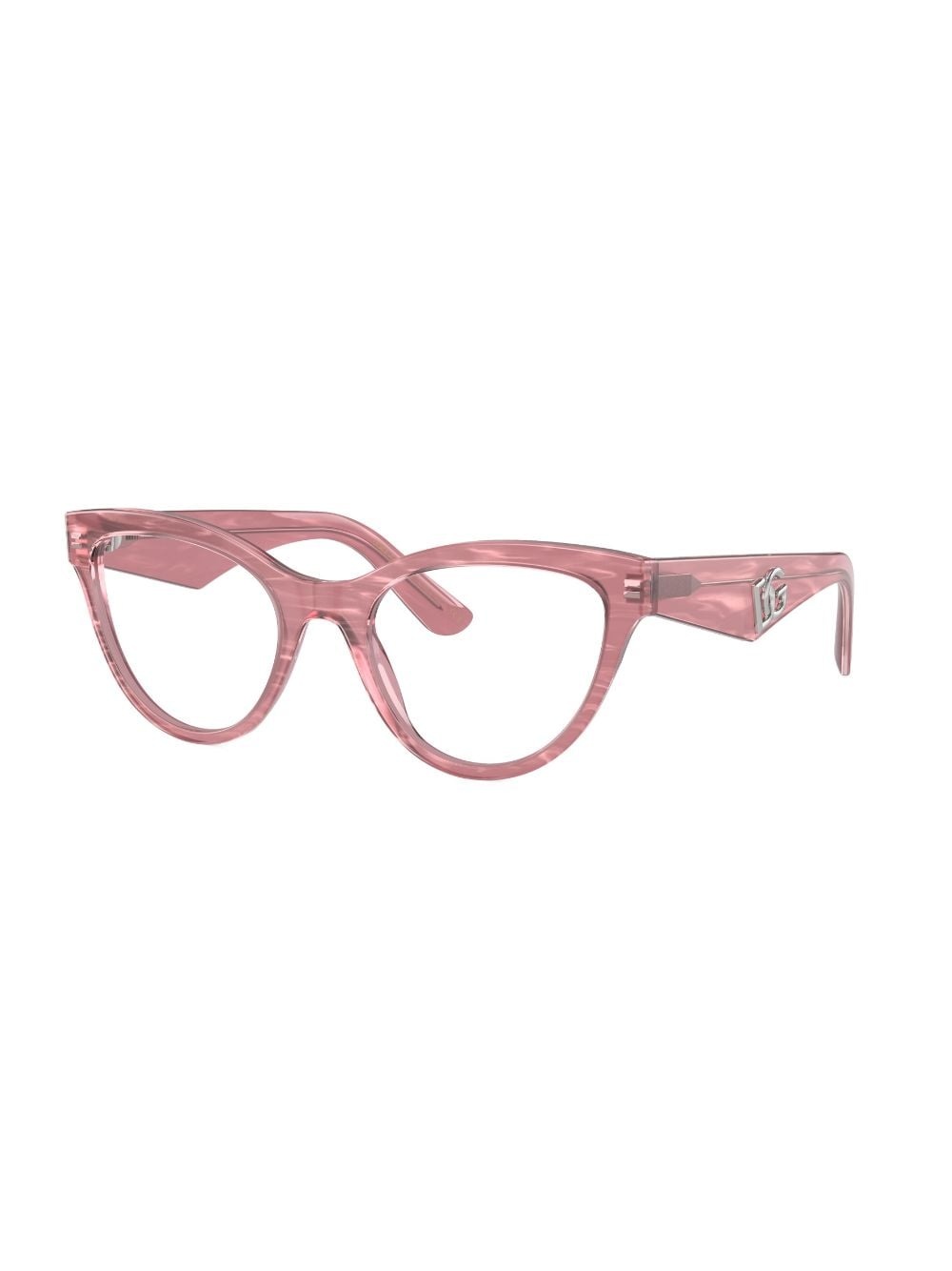 cat-eye frame clear-lenses glasses - 2
