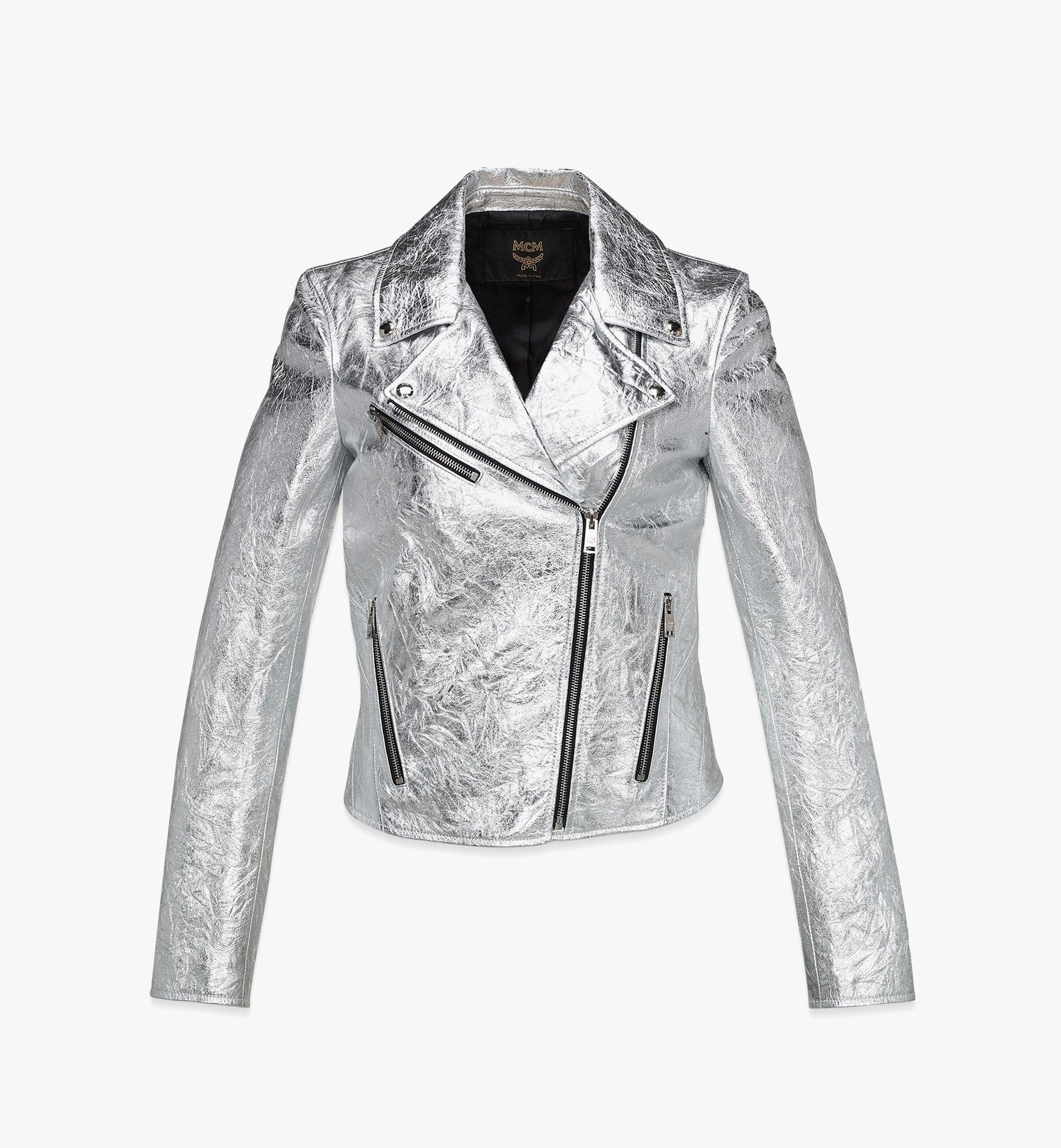 Rider Jacket in Metallic Lamb Leather - 1