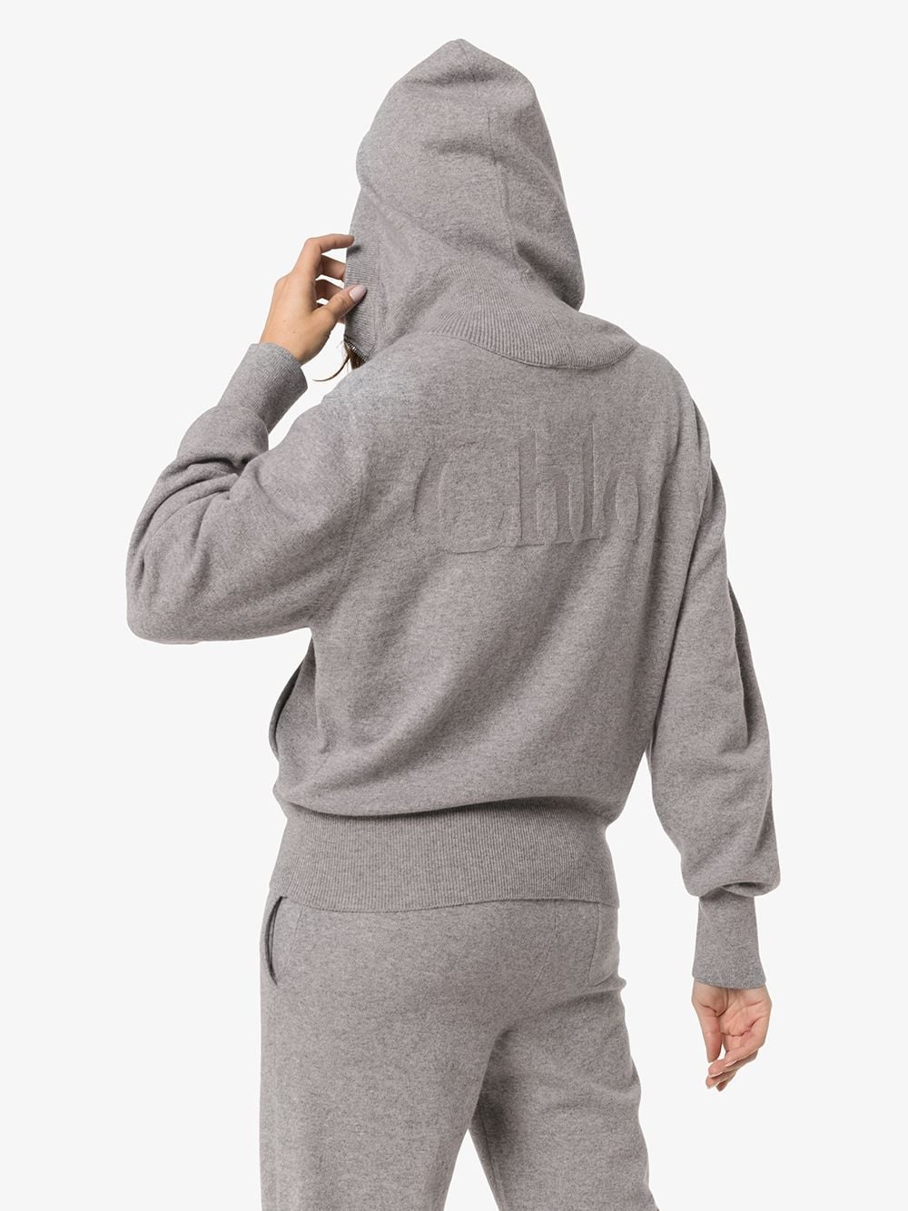 Cashmere logo hoodie - 4