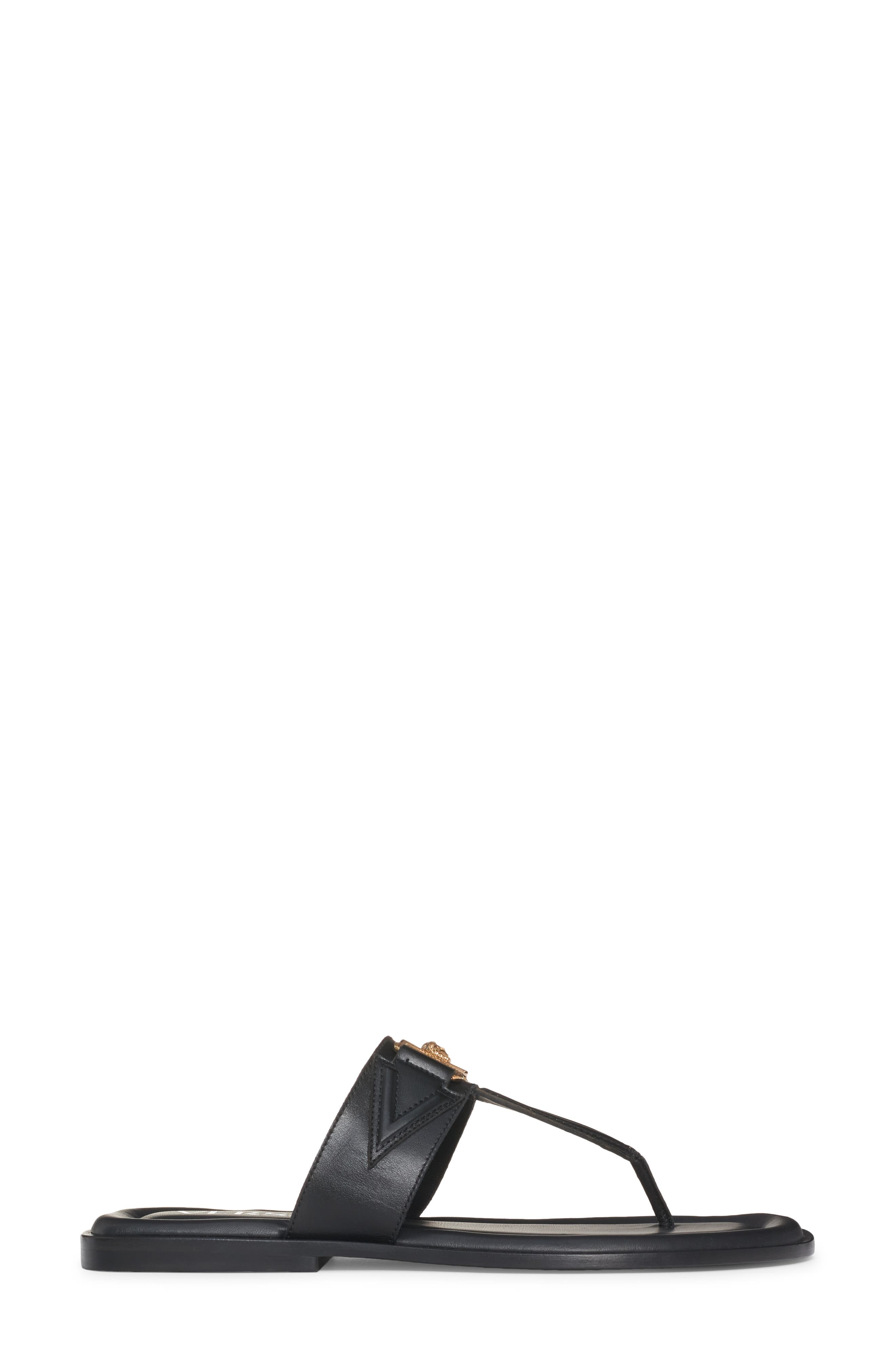 Biggie Medusa Flip Flop in Black  Gold - 3