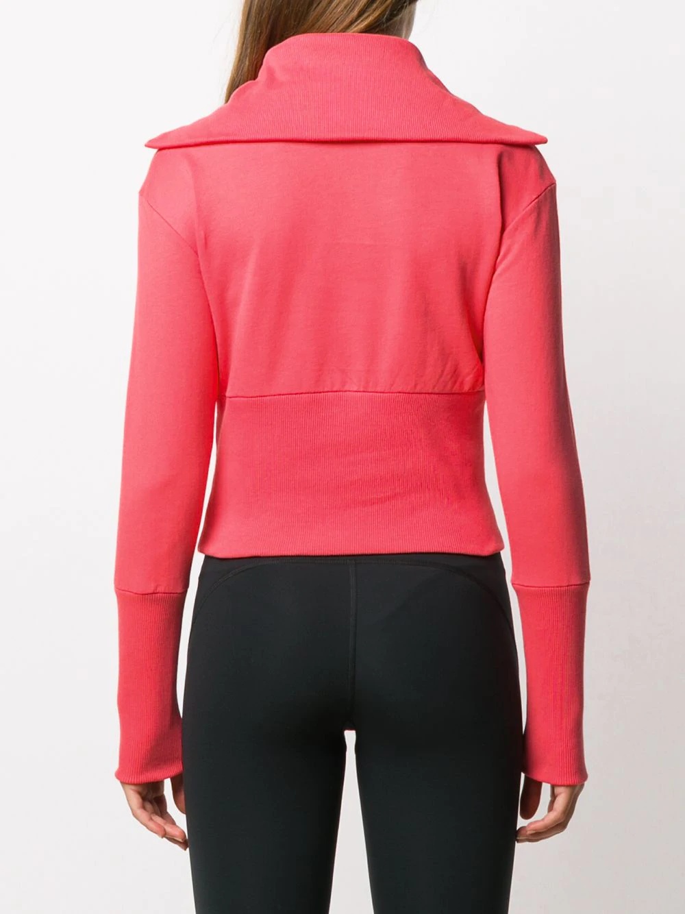 zipped cotton sweatshirt - 4