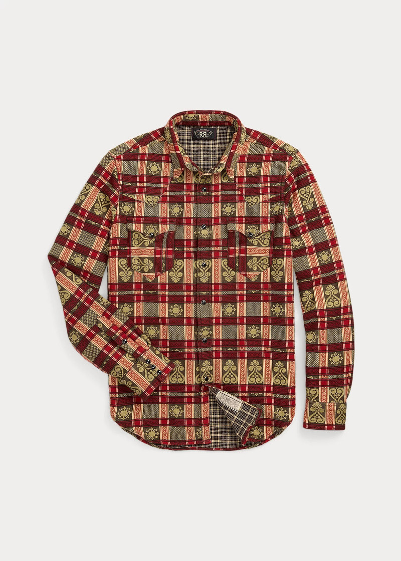 Slim Fit Double Cloth Western Shirt 1