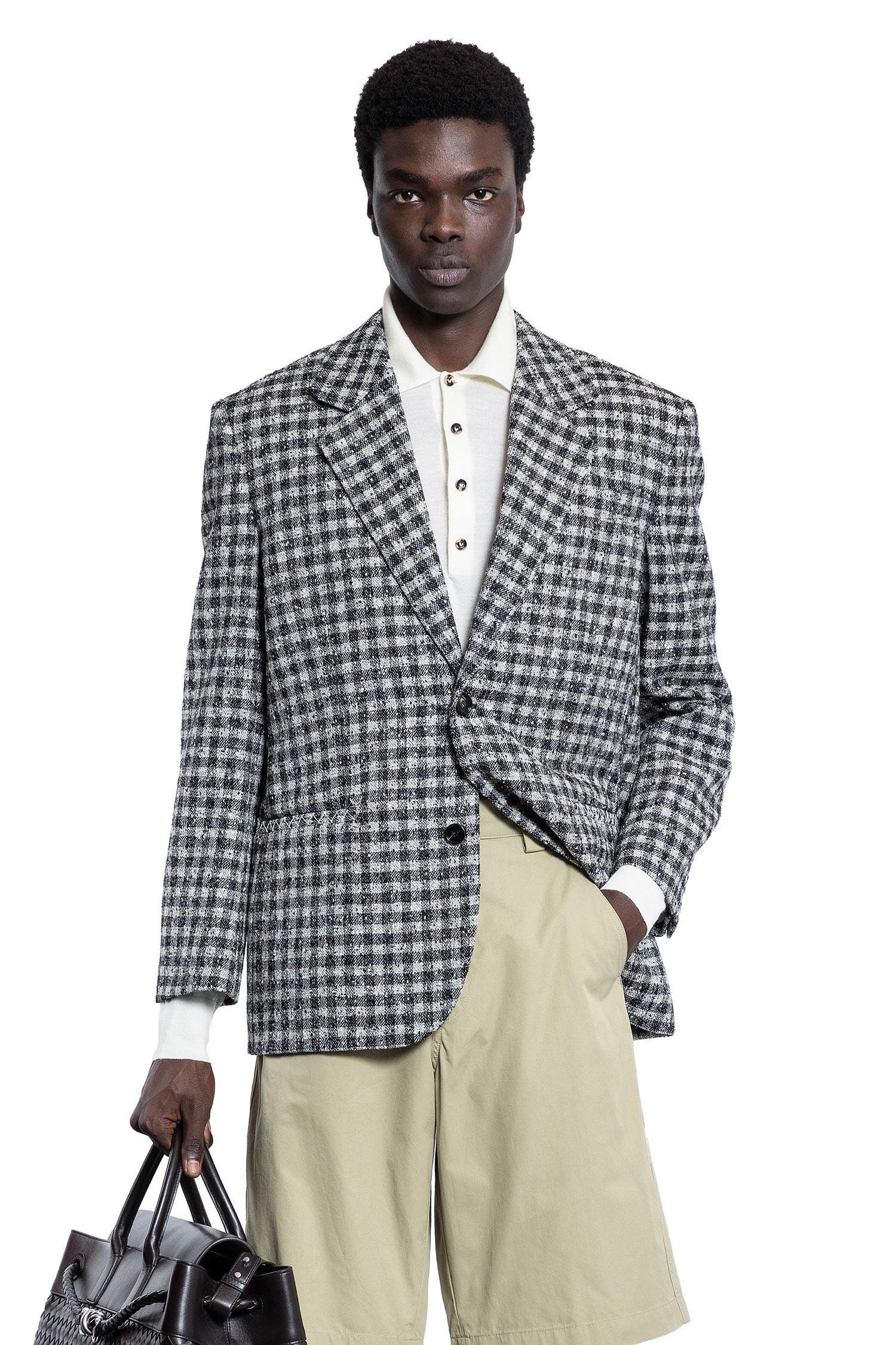 Boucle-Gingham-Wool-Blazer - 5