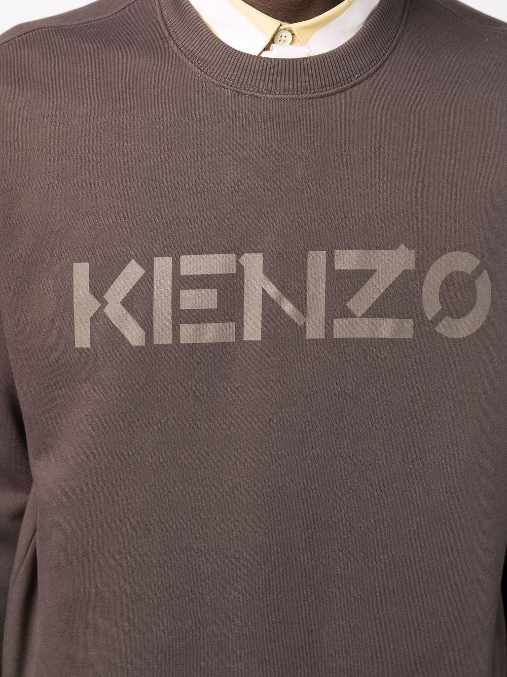 logo-print cotton sweatshirt - 5