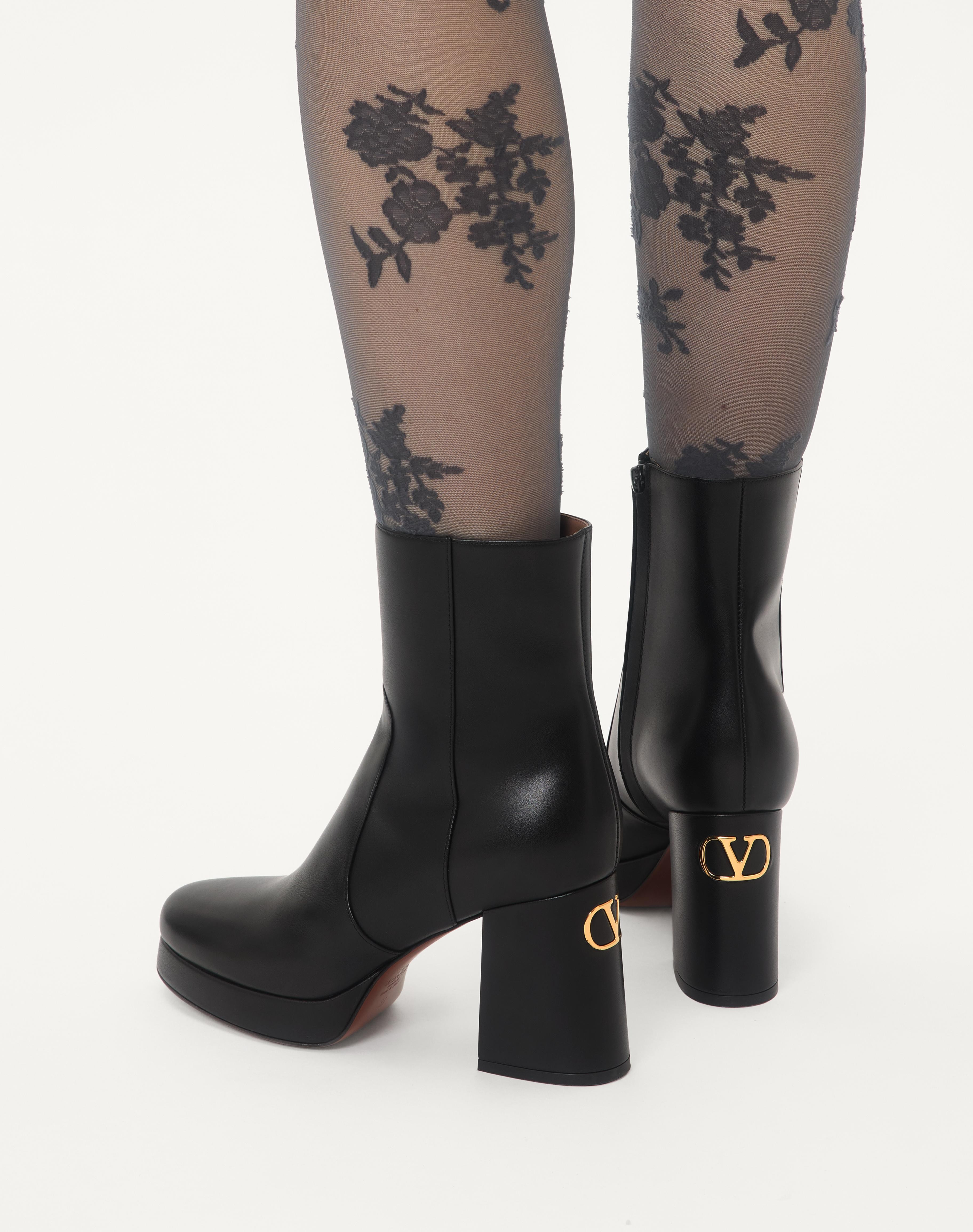 FAWCETTE PLATFORM ANKLE BOOT IN CALFSKIN 90MM - 2