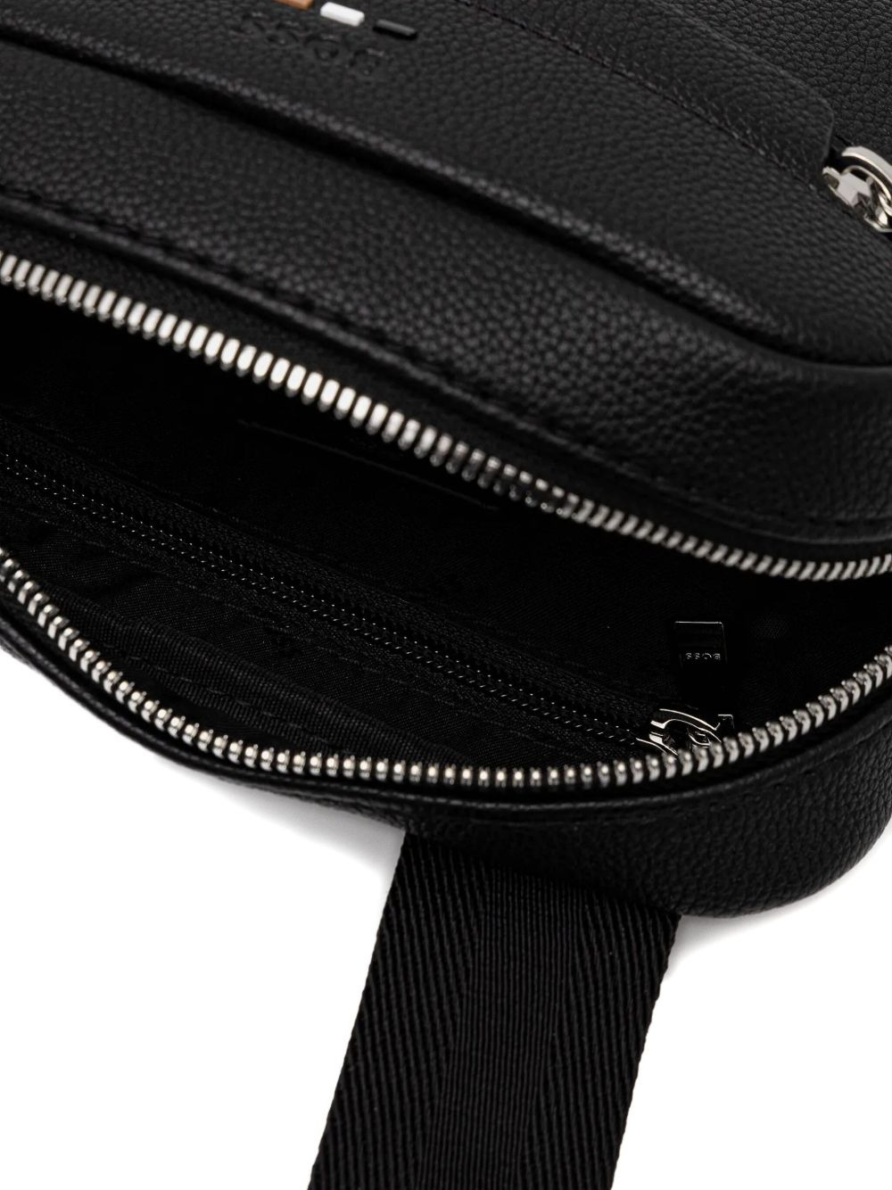 logo zip-fastening shoulder bag - 4