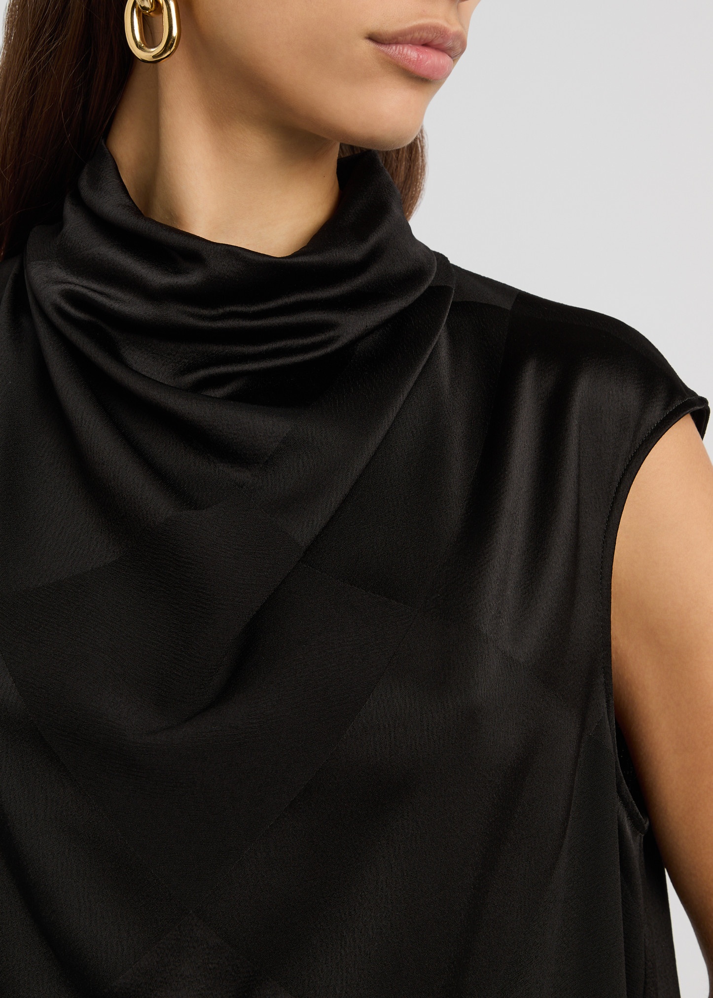 Draped satin blouse - 5