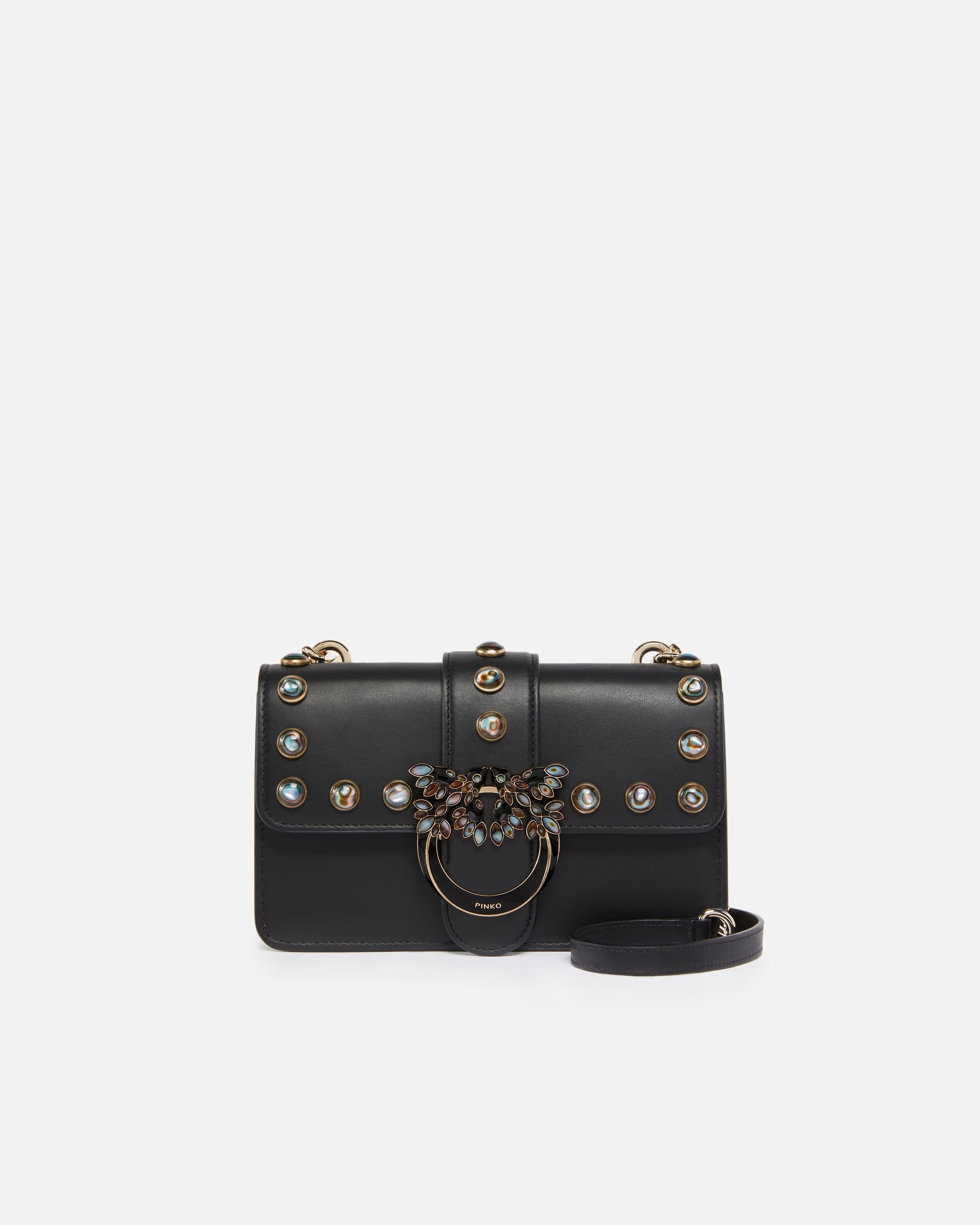 LOVE BAG CROSSBODY BAG WITH MOTHER-OF-PEARL STUDS - 1