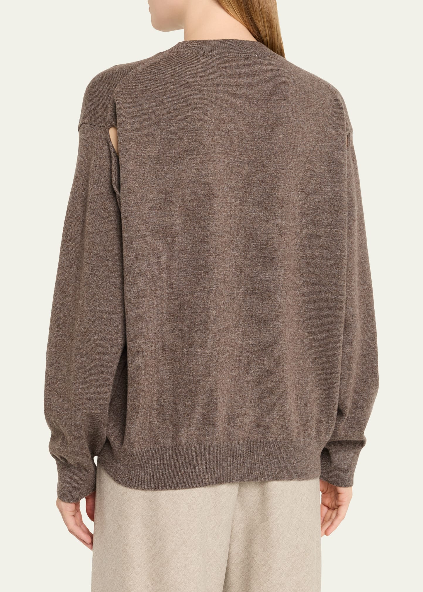 Crewneck Cashmere-Wool Sweater - 3