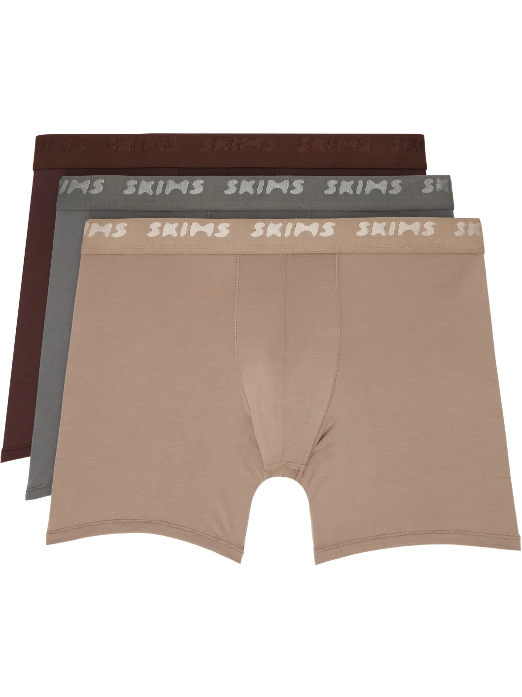 Three-Pack Multicolor SKIMS Stretch 5" Boxer Briefs - 1
